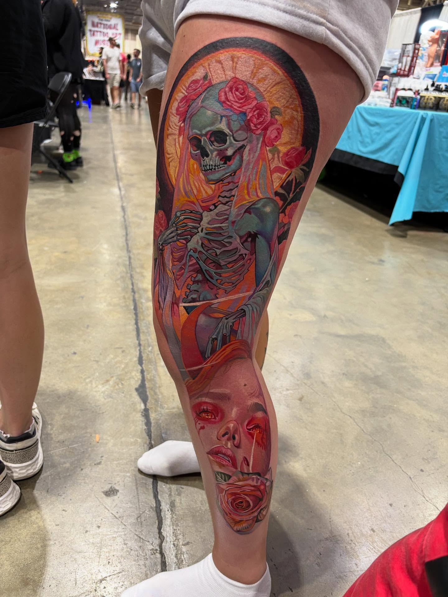 Tattoo by @themooreclan77 — realism, dotwork