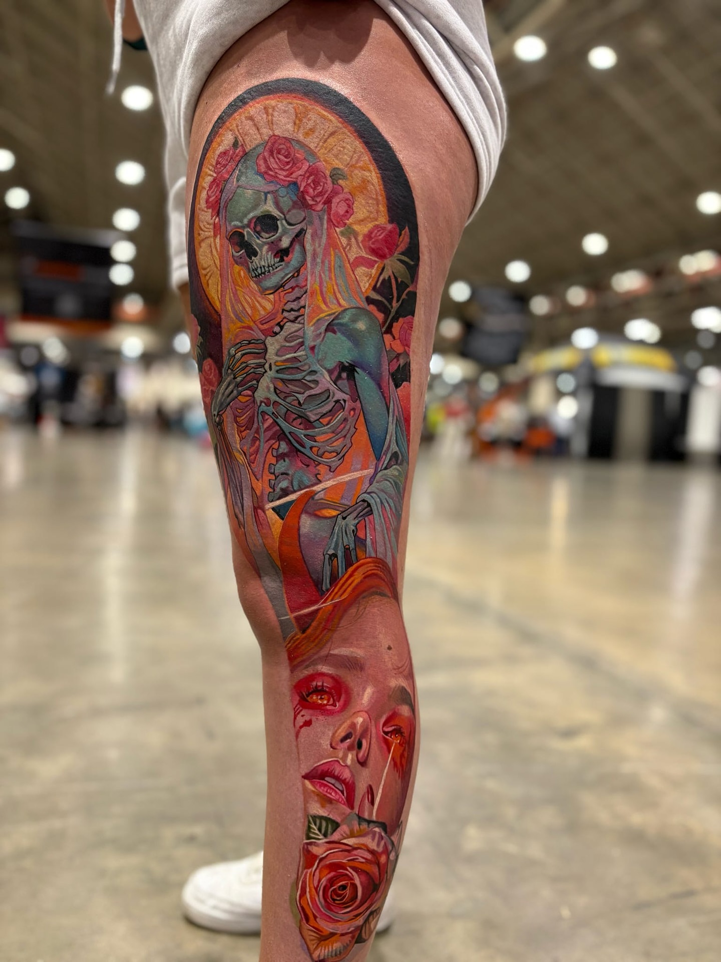 Tattoo by @themooreclan77 — american_traditional, dotwork