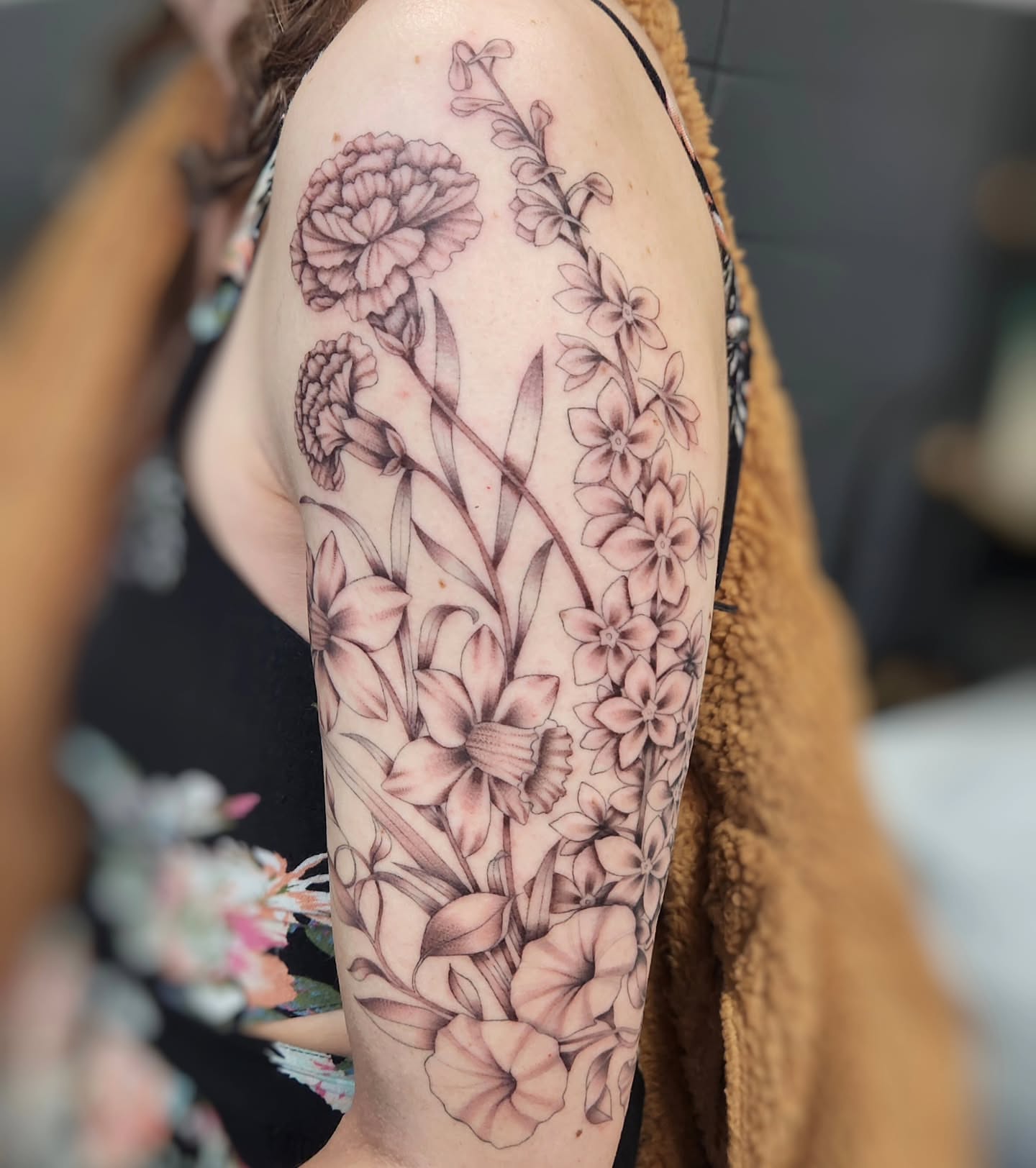 Tattoo by @paige.nicole.tattoos — black_and_grey