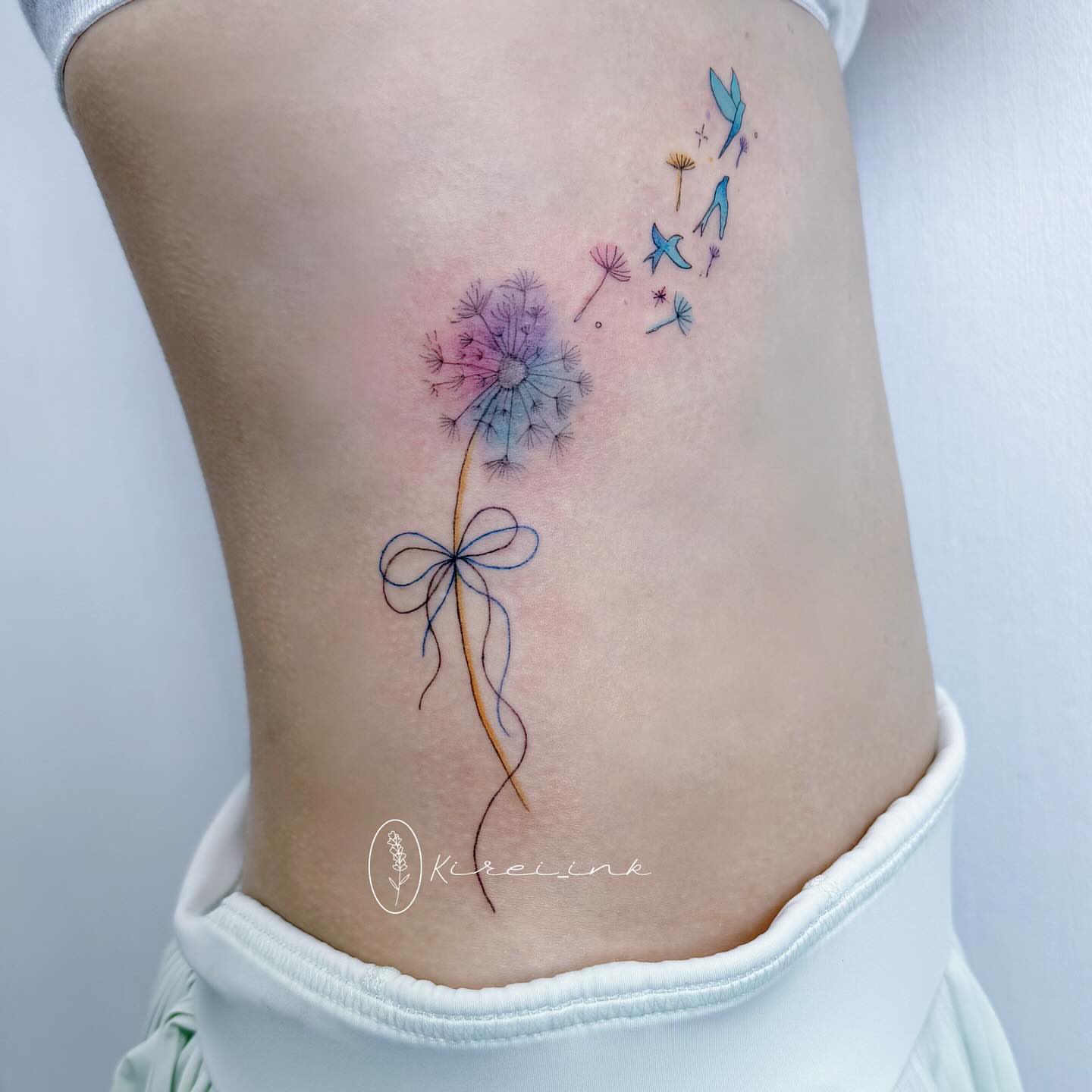 Tattoo by @kireiink_rose — watercolor