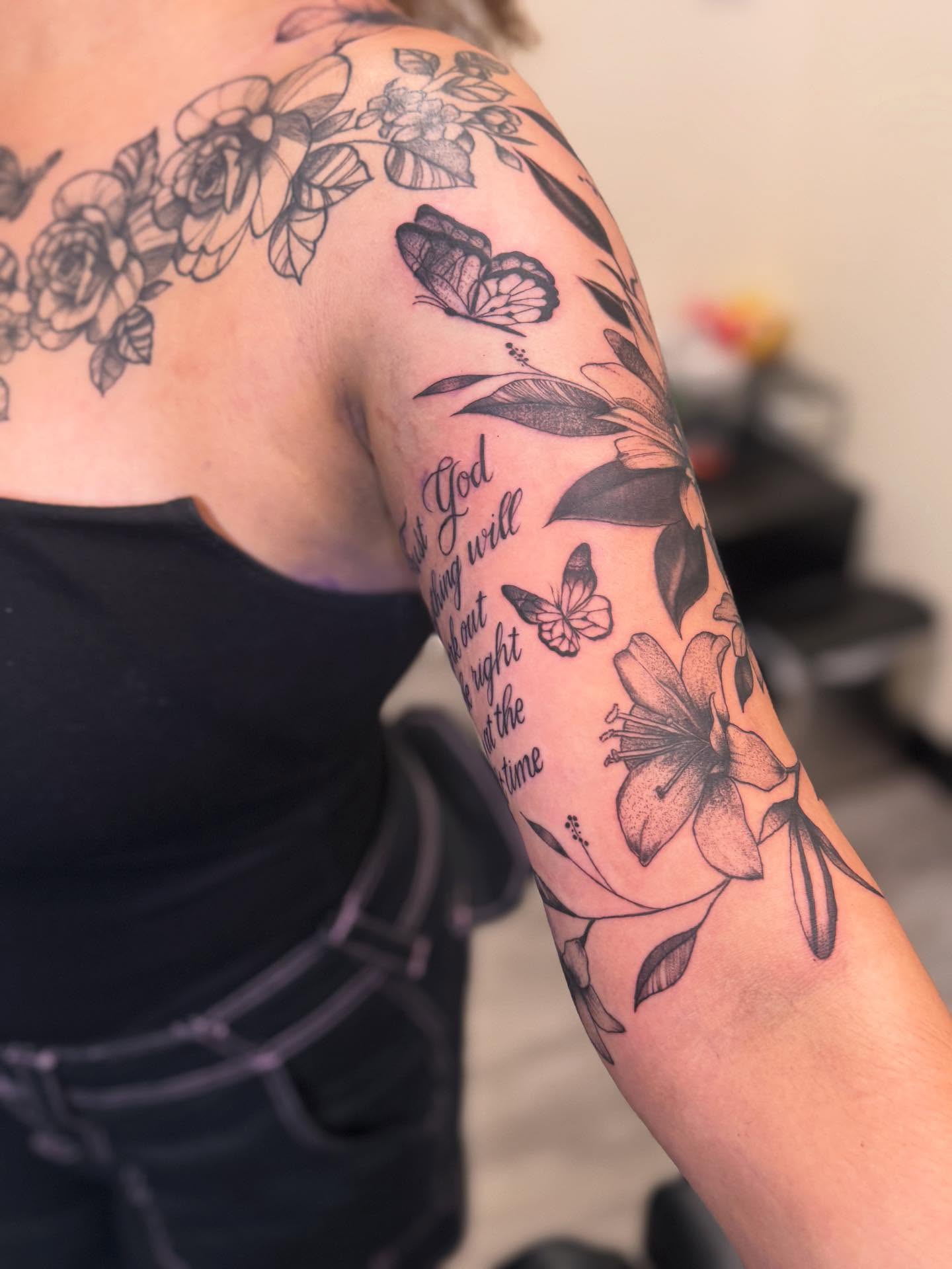 Tattoo by @gluhd_ink — black_and_grey