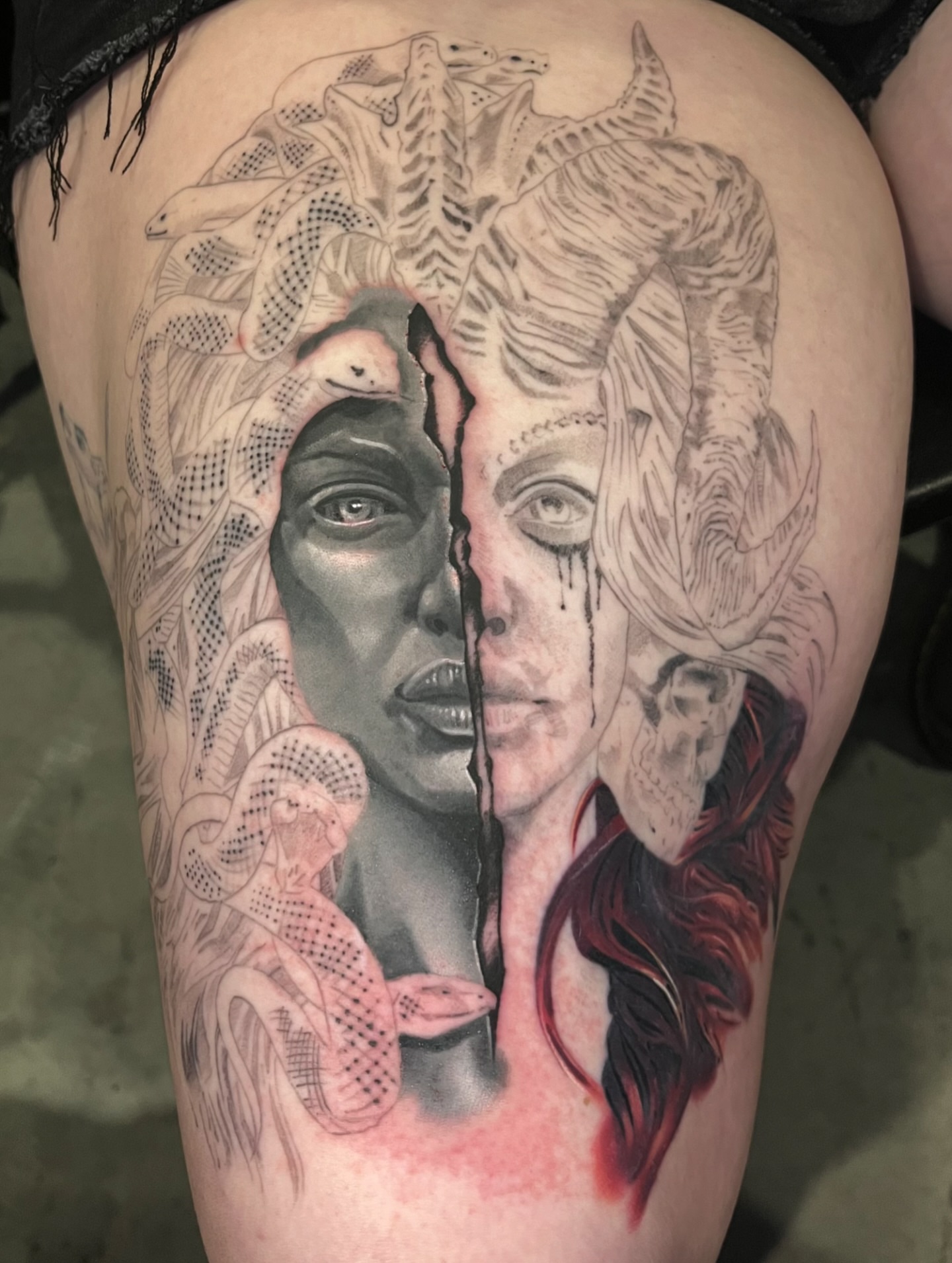 Tattoo by @lordbregatron — realism, dark_realism