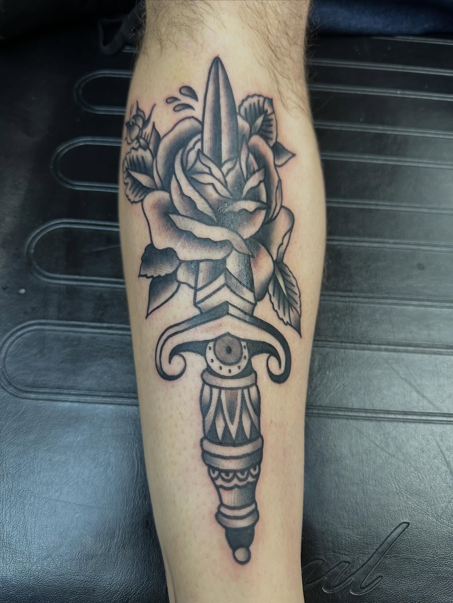 Tattoo by @gypsymaverick_ — american_traditional, black_and_grey