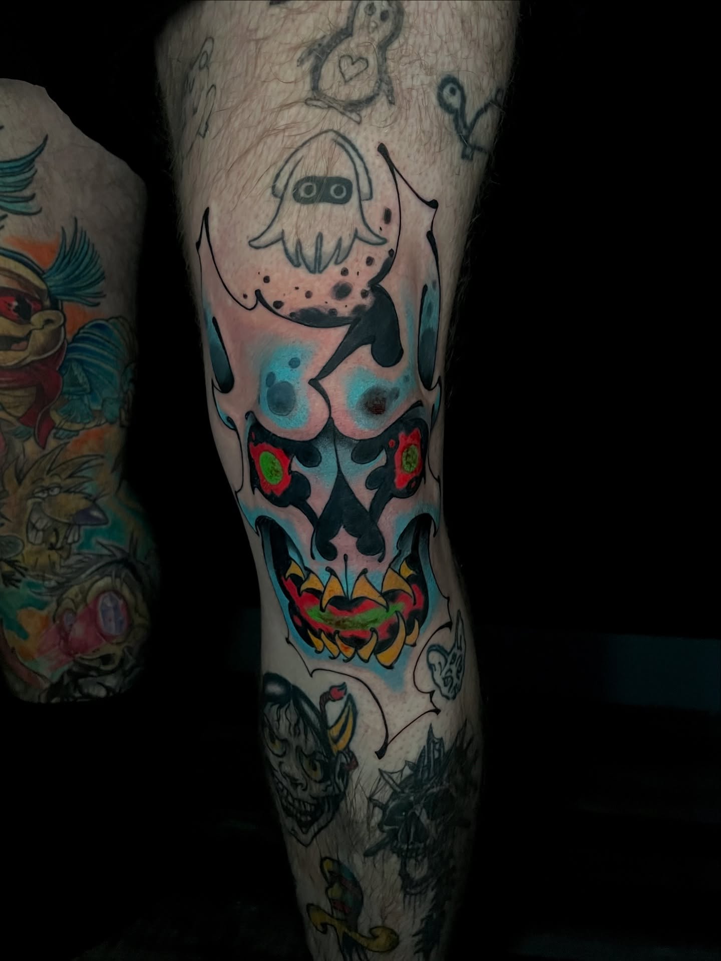 Tattoo by @zurdouno — american_traditional, dotwork