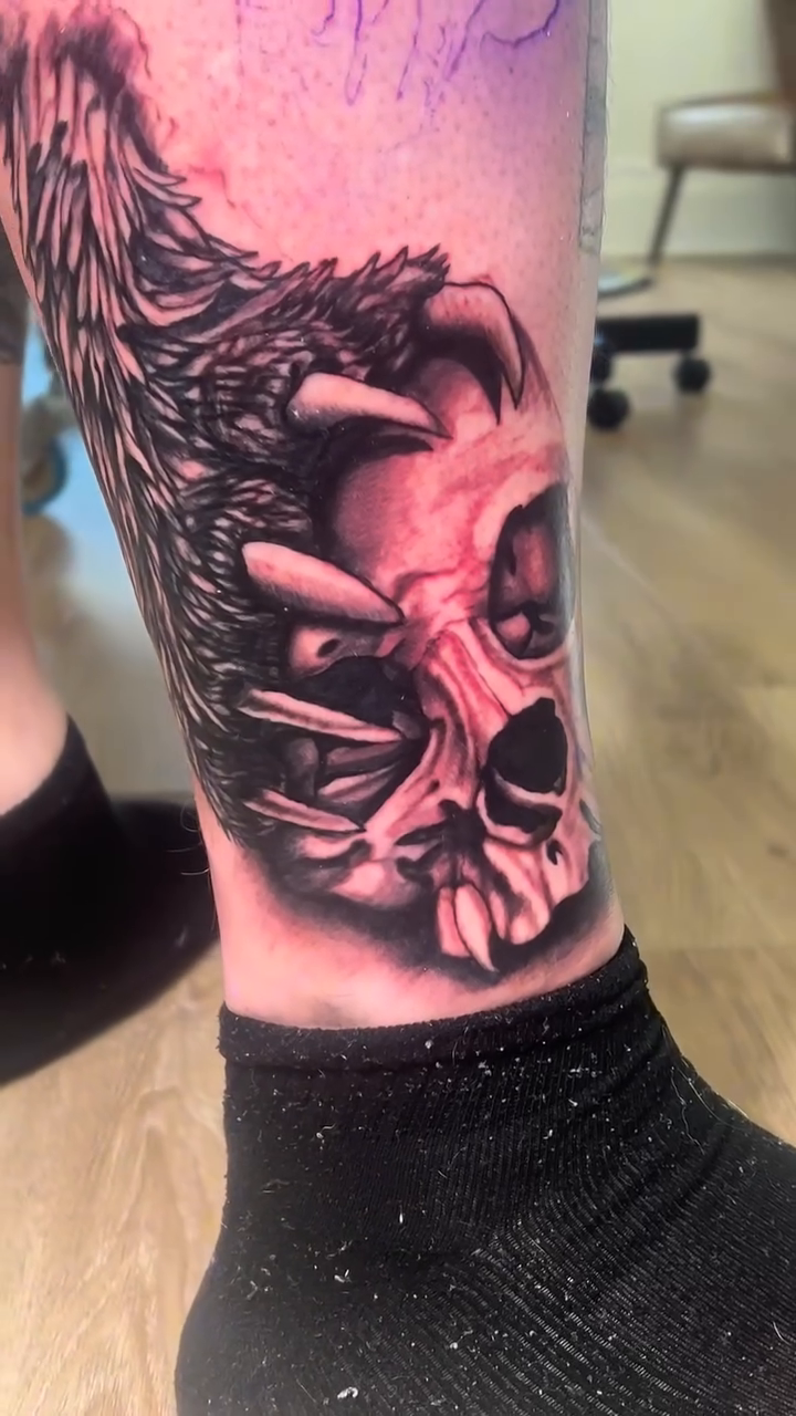 Tattoo by @joe_antonio_tattoos — dark_realism, black_and_grey