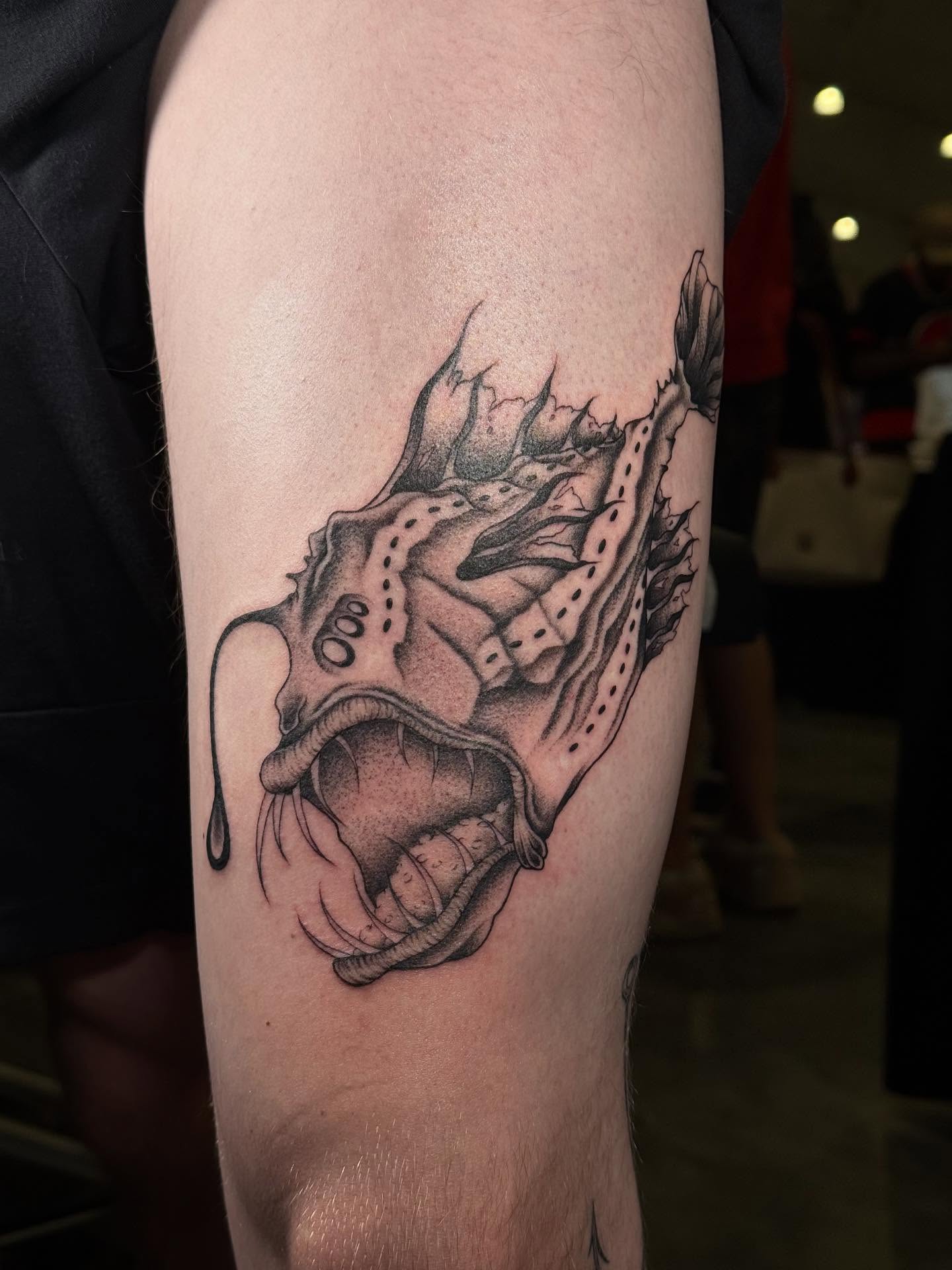 Tattoo by @raeofsunshine.tts — black_and_grey, realism