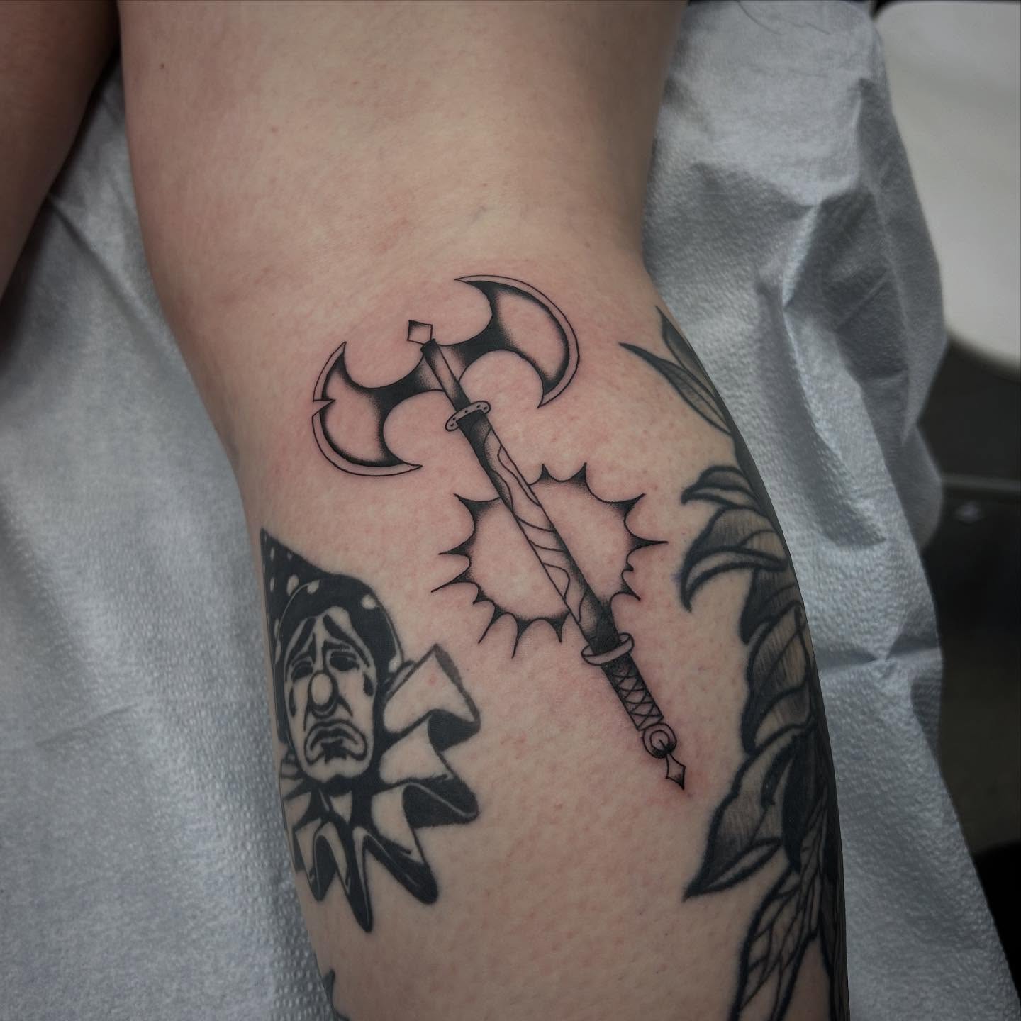 Tattoo by @moosetattooer β black_and_grey