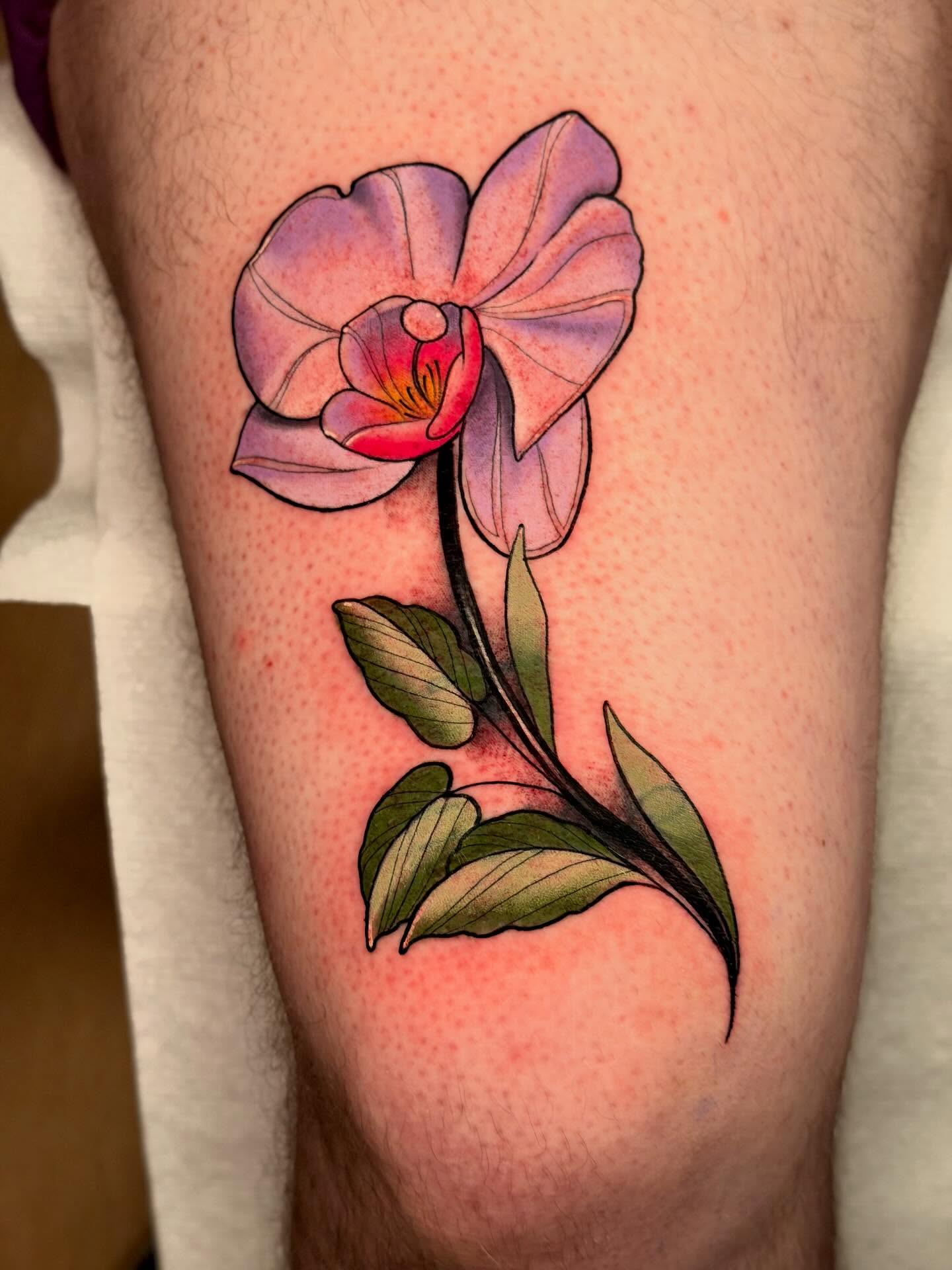 Tattoo by @robiscoffee — watercolor