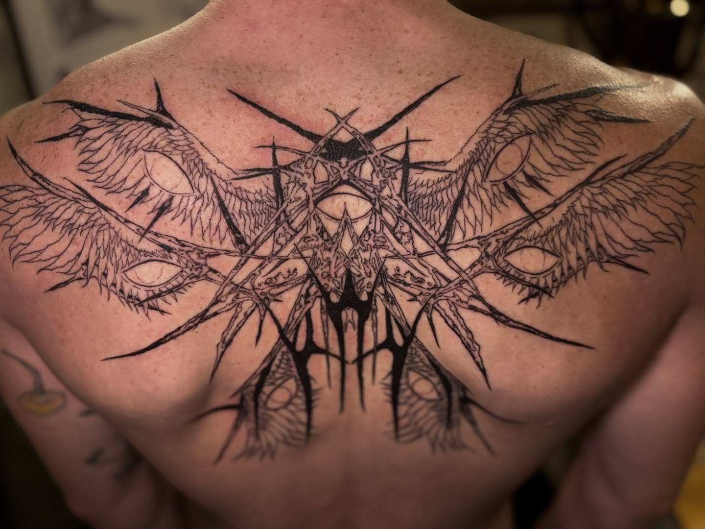 Tattoo by @eujeanmean — blackwork, geometric