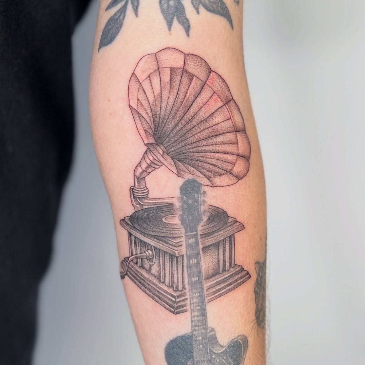 Tattoo by @sailorose_ — black_and_grey, realism