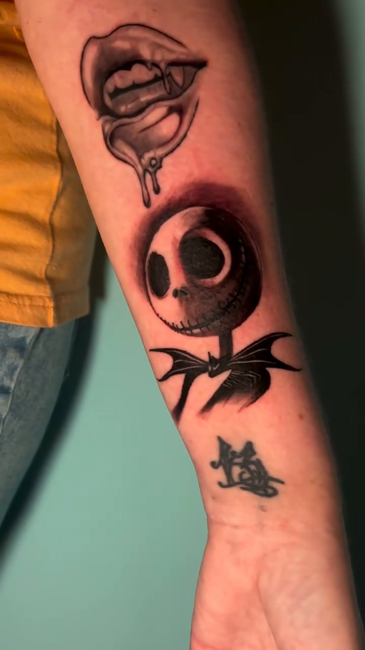 Tattoo by @gagecottrelltattoos โ dark_realism, black_and_grey