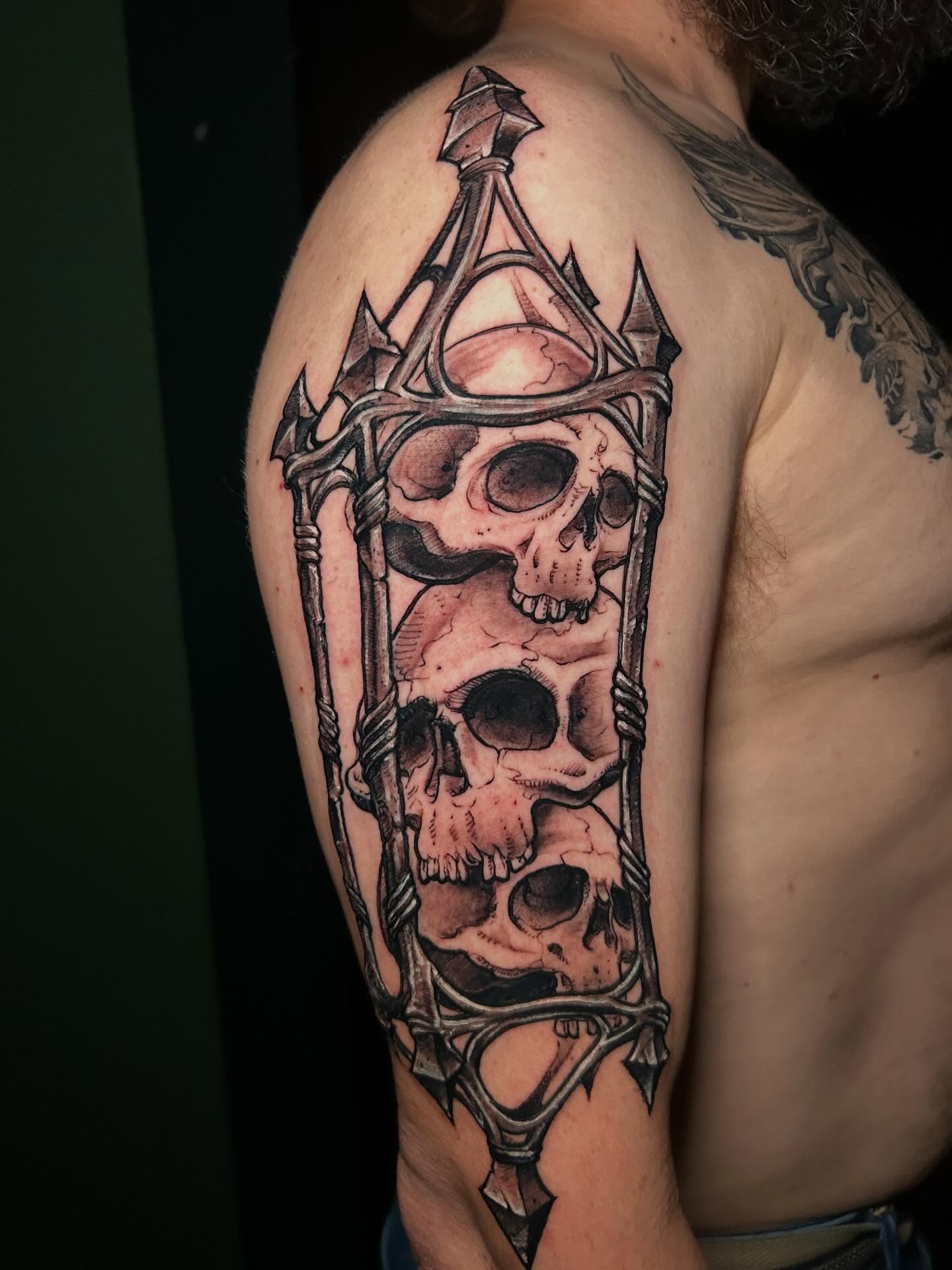 Tattoo by @jon_f_n_story — black_and_grey, realism
