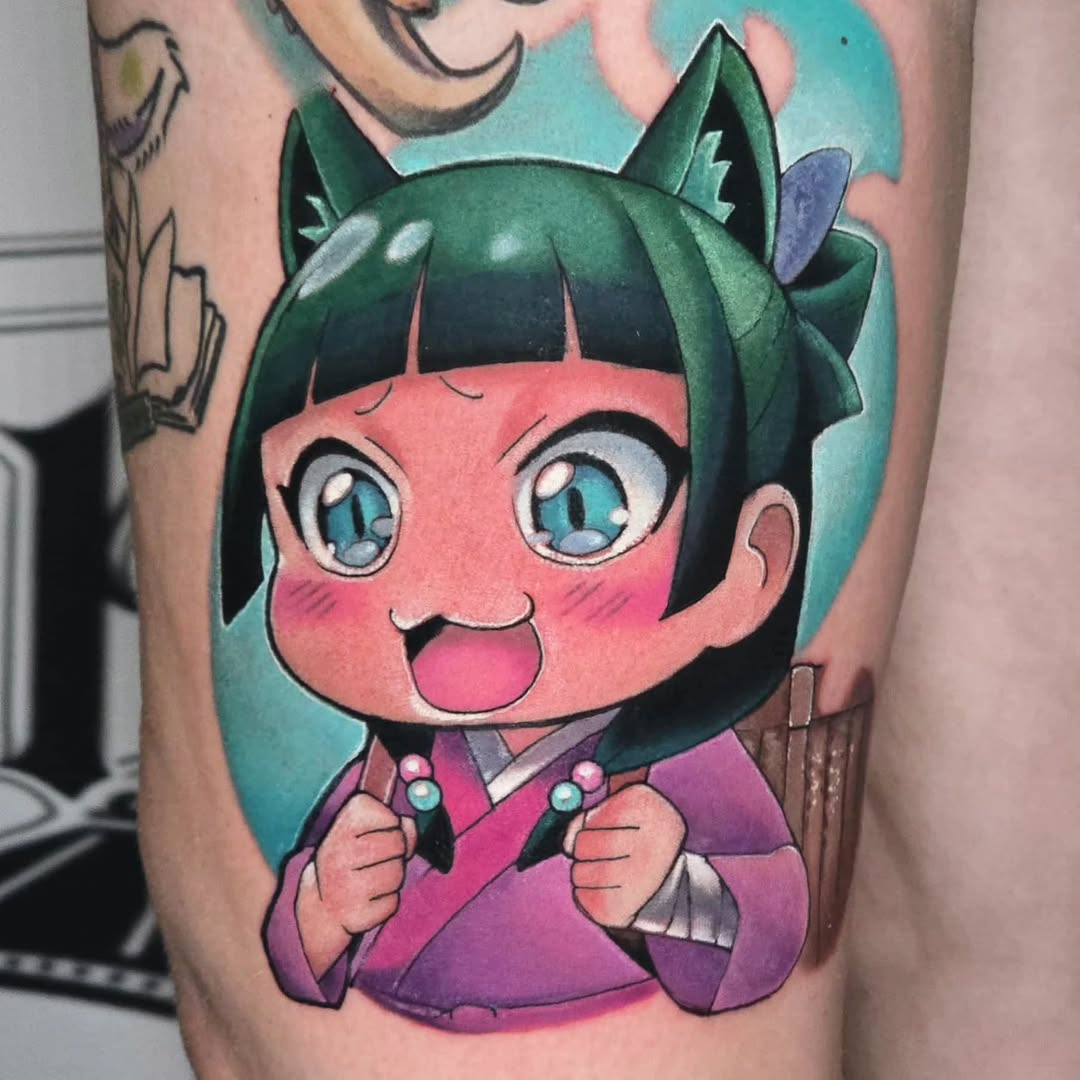 Tattoo by @barbieink26 — anime, new_school