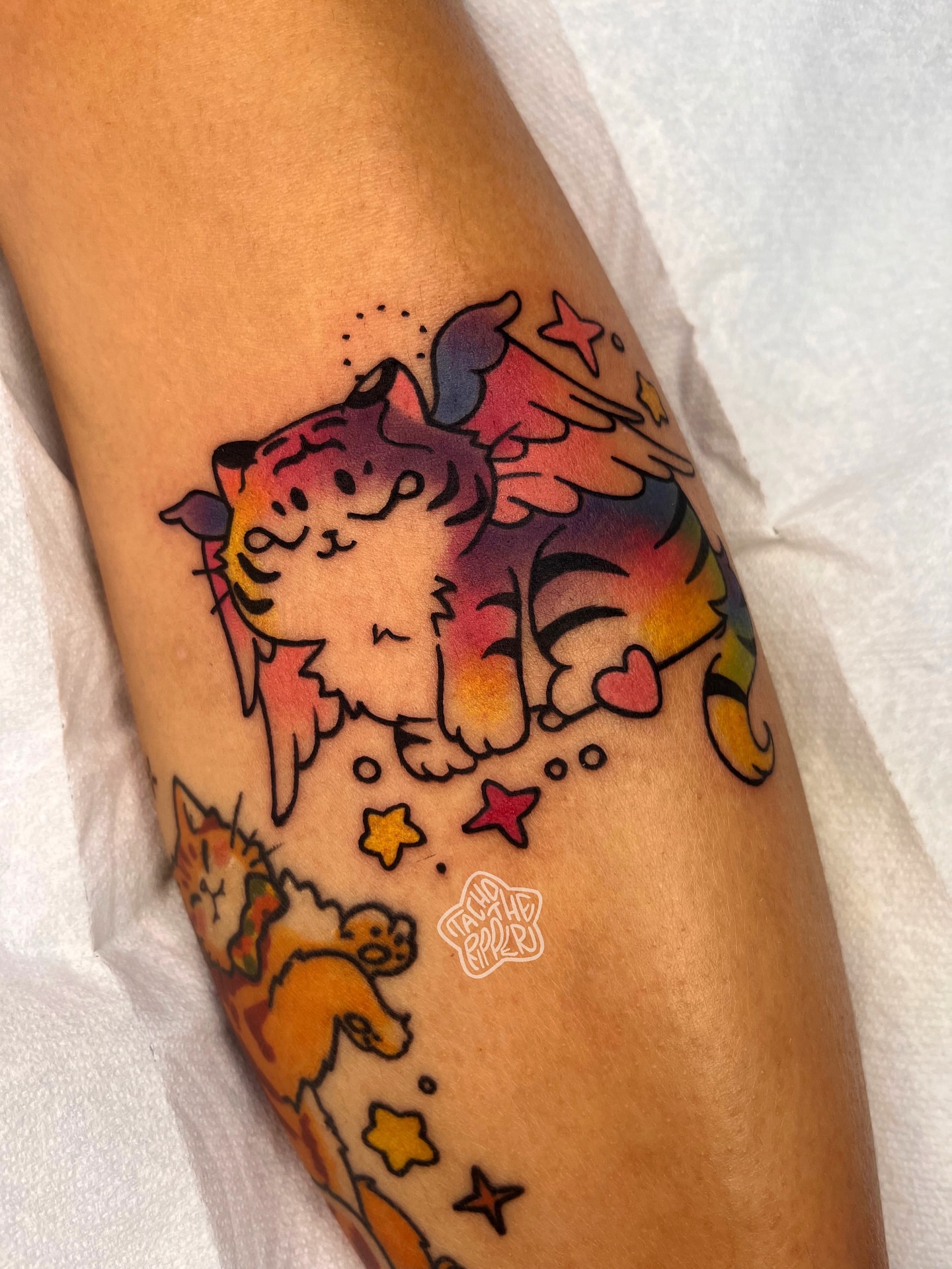 Tattoo by @tachotheripper — dotwork, new_school
