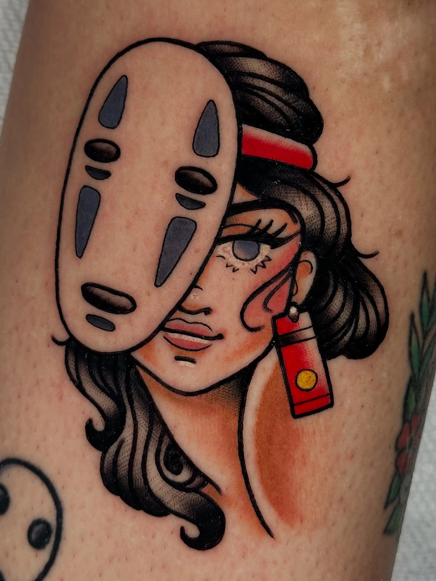 Tattoo by @nancytatt — american_traditional, anime