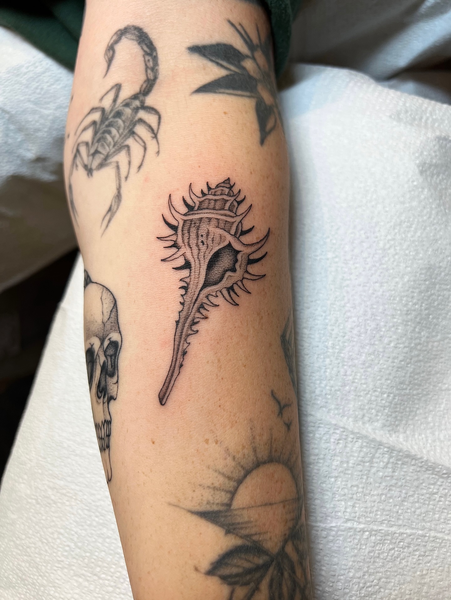 Tattoo by @mickeyycarlisle — black_and_grey