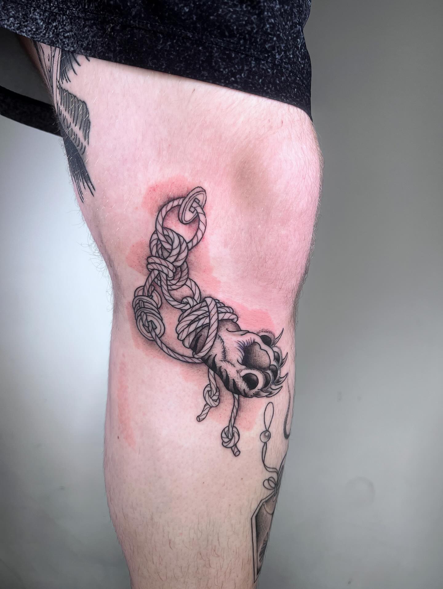 Tattoo by @dolphintattoos — black_and_grey
