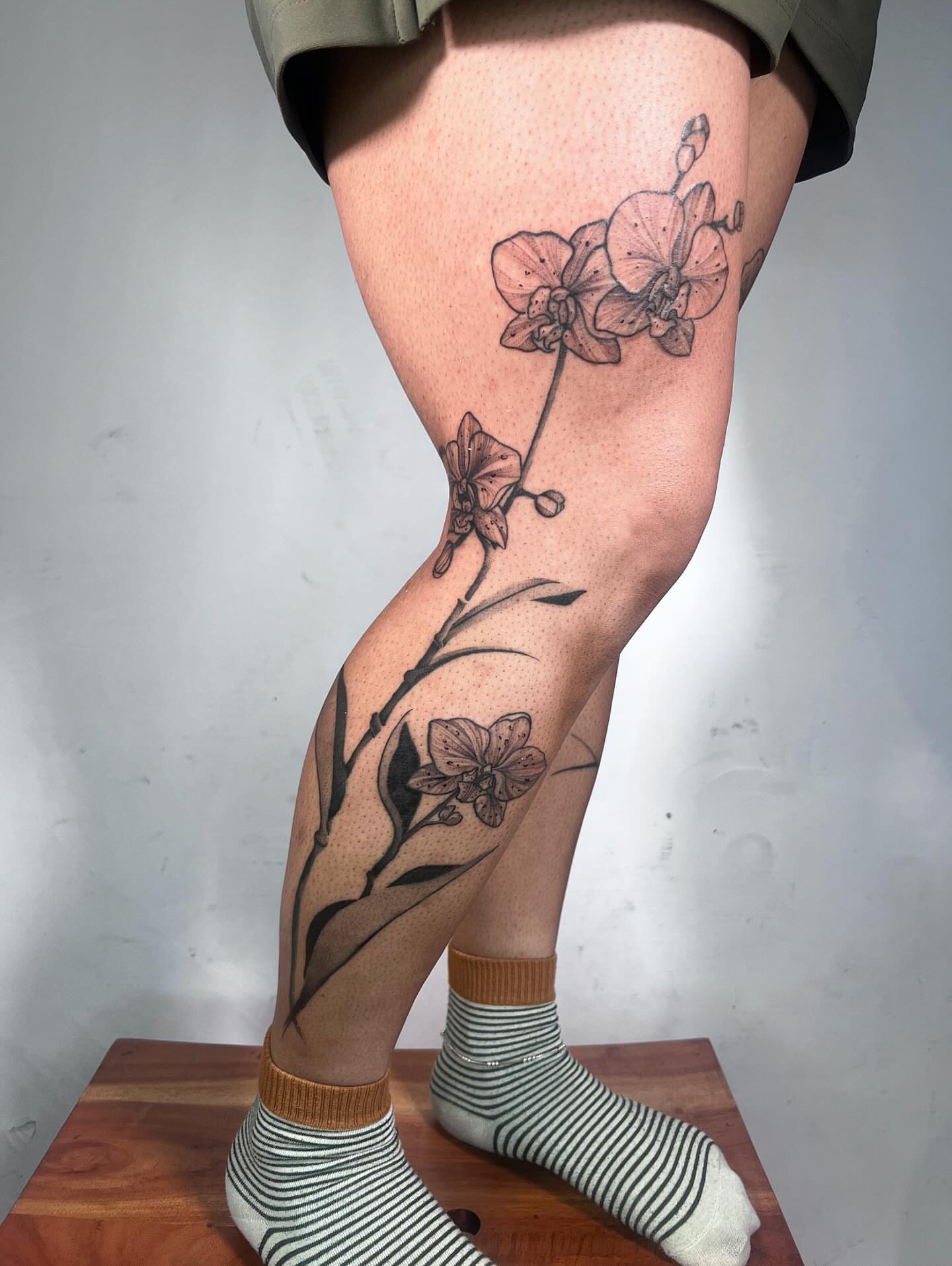Tattoo by @dolphintattoos — black_and_grey