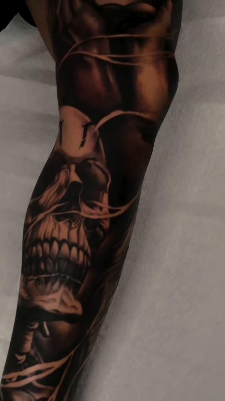 Tattoo by @bigrichtattoos β realism, black_and_grey