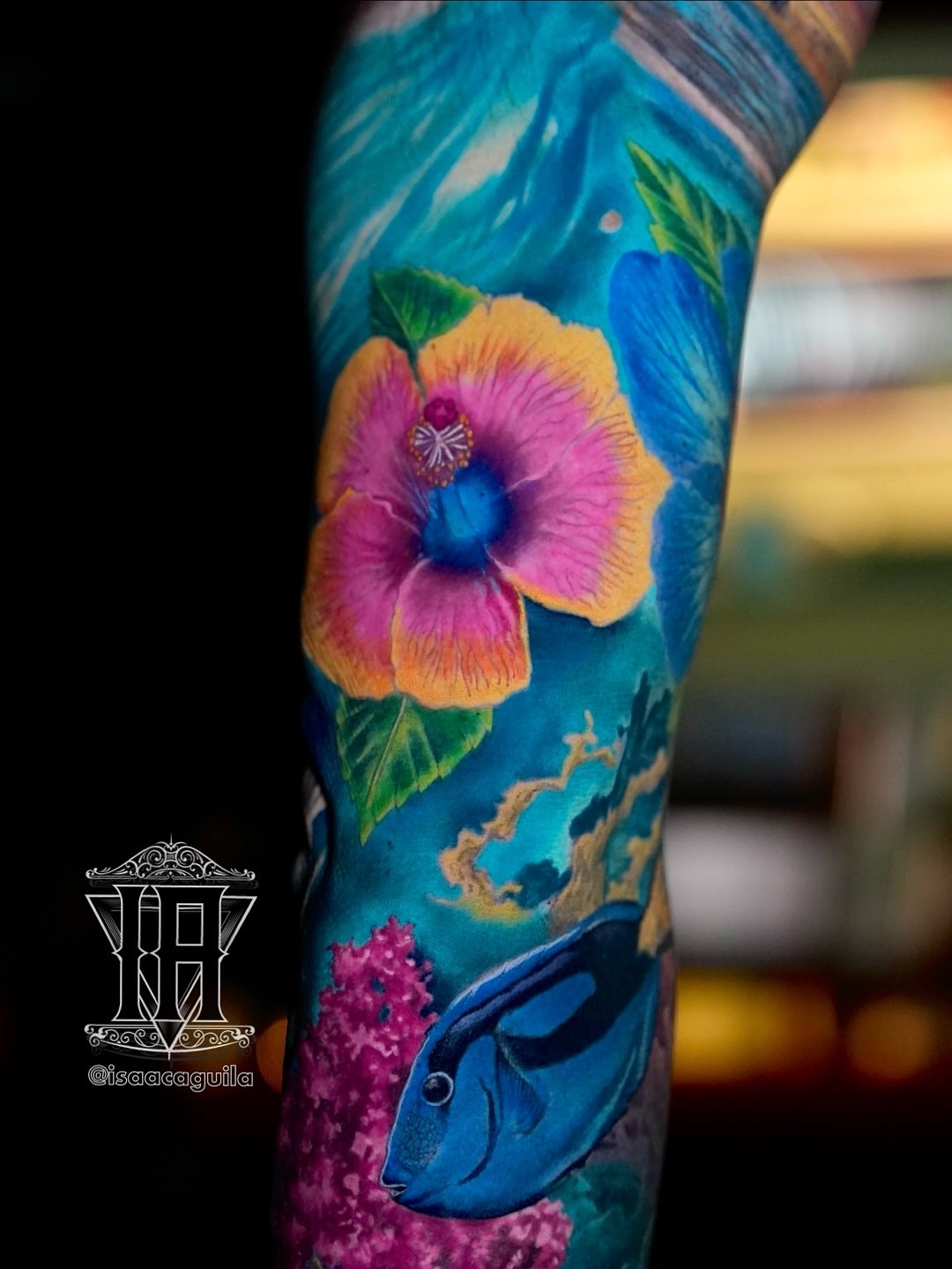 Tattoo by @isaacaguila โ new_school, watercolor