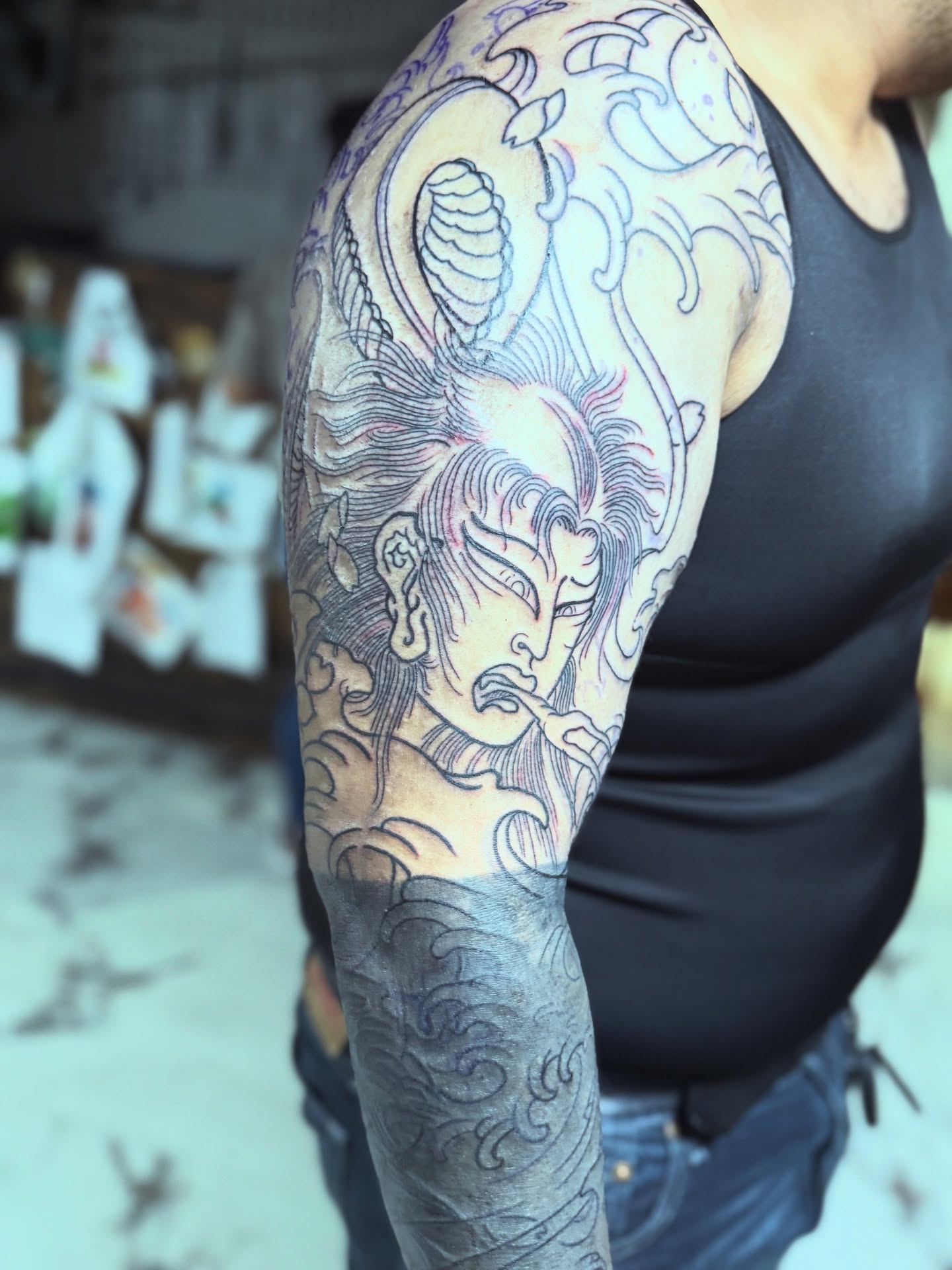 Japanese irezumi japanese irezumi tattoo on the upper arm by Nick Weaver