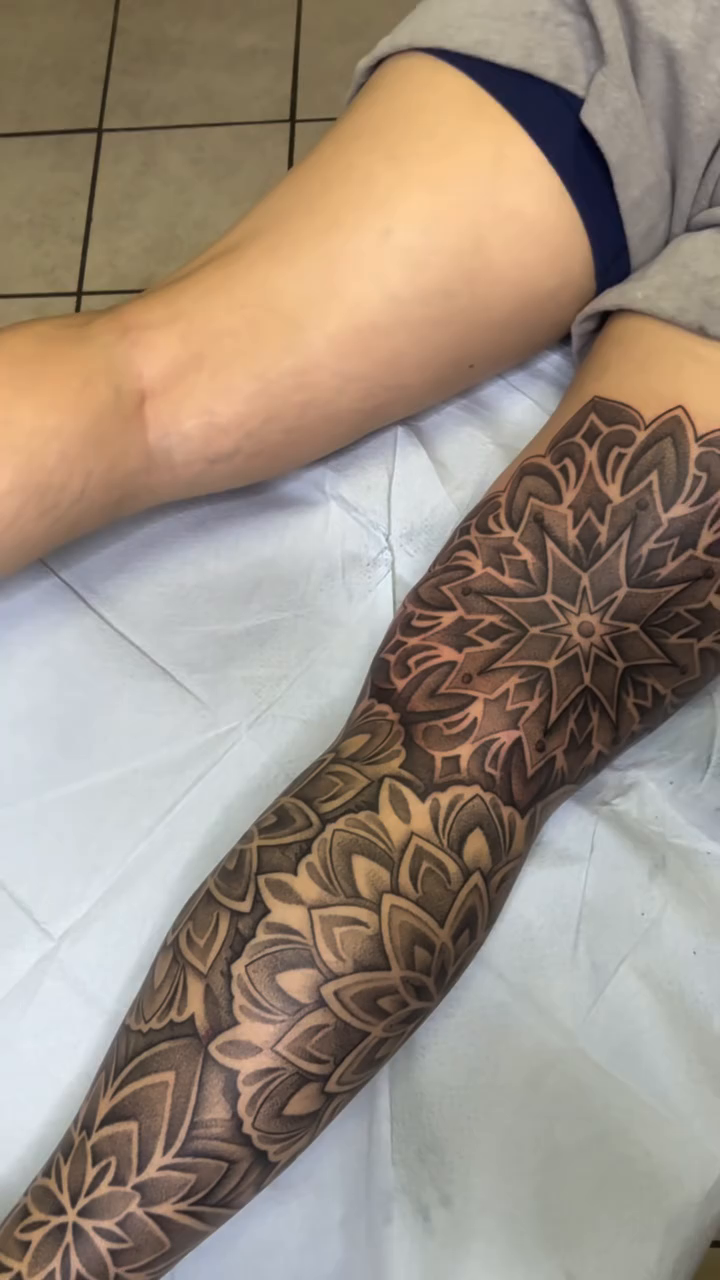 Tattoo by @jameemelvintattoos — geometric, dotwork