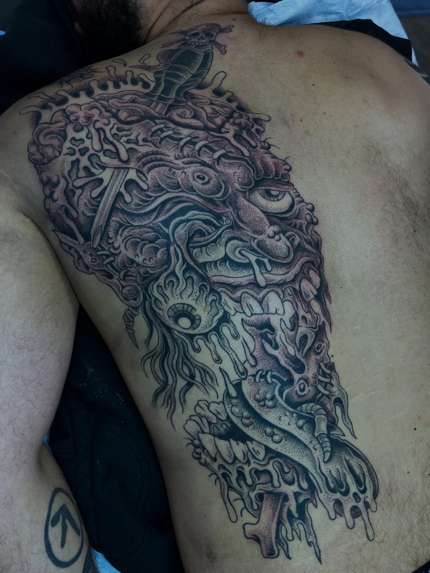 Tattoo by @evilnemec โ dotwork, black_and_grey
