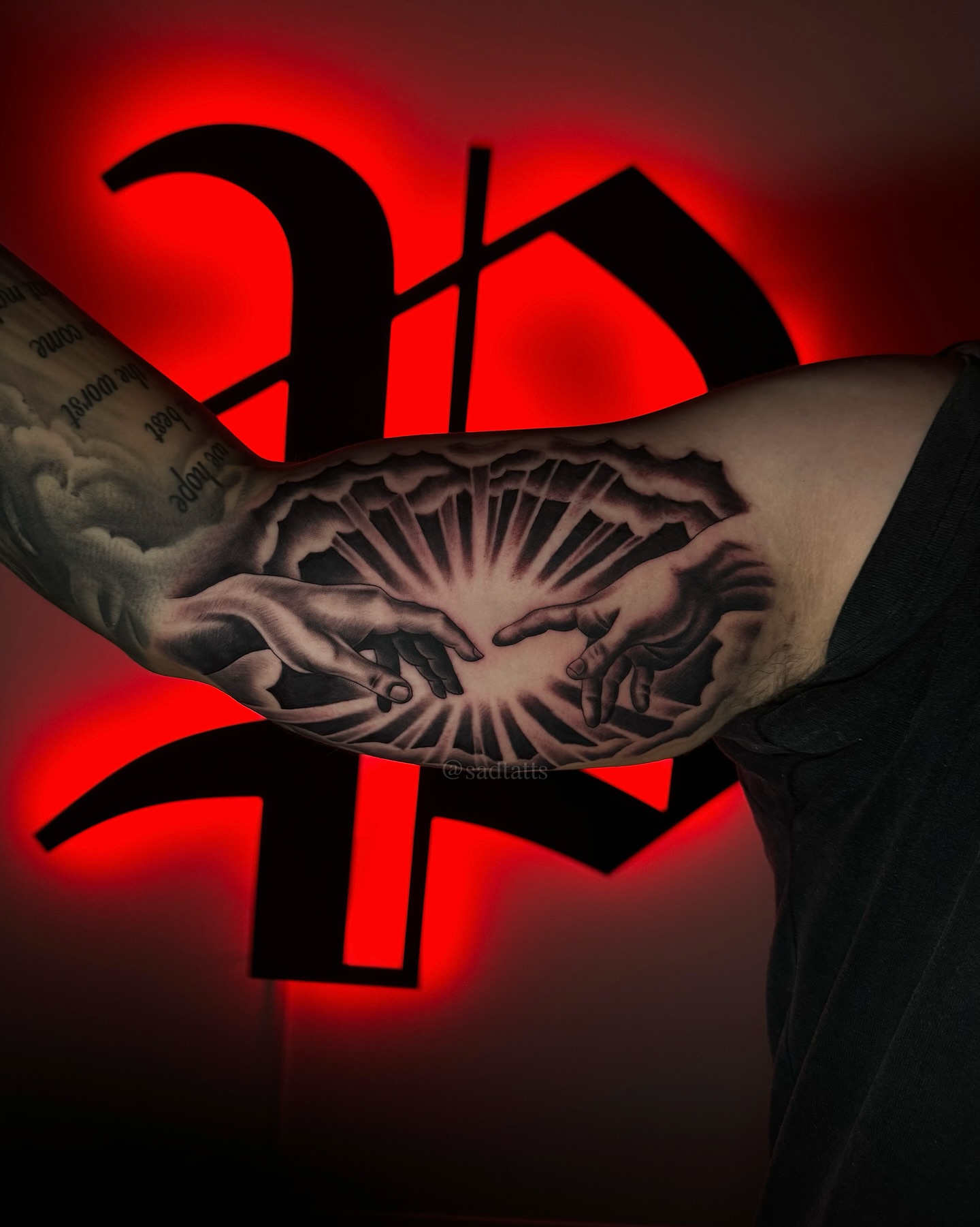 Tattoo by @sadtatts — black_and_grey, realism