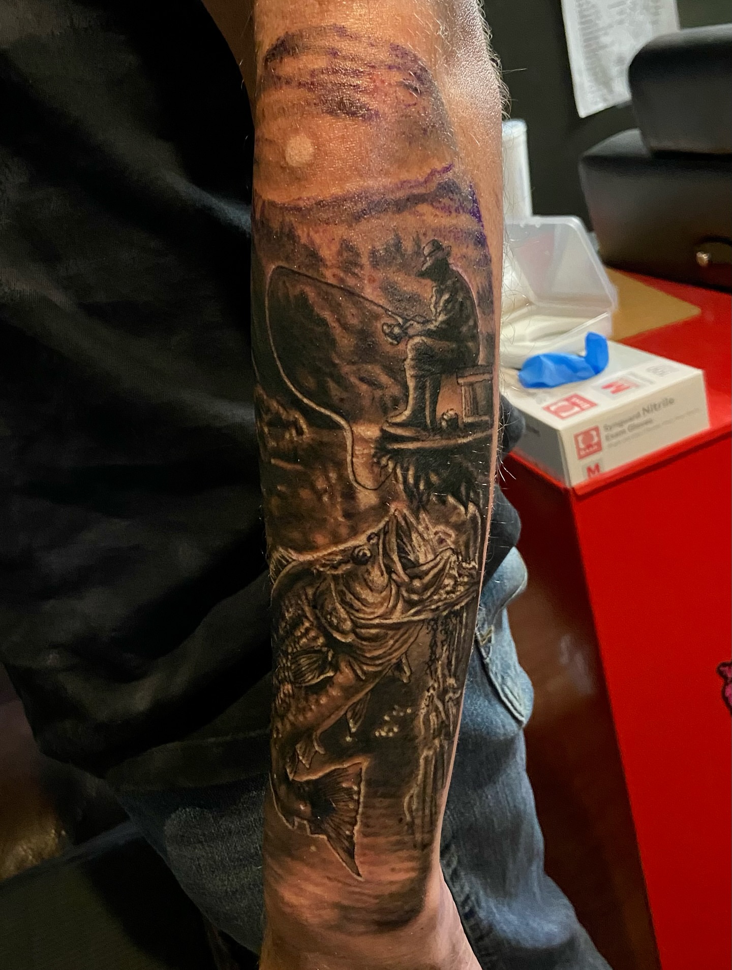 Tattoo by @coltrain_45 — realism, black_and_grey