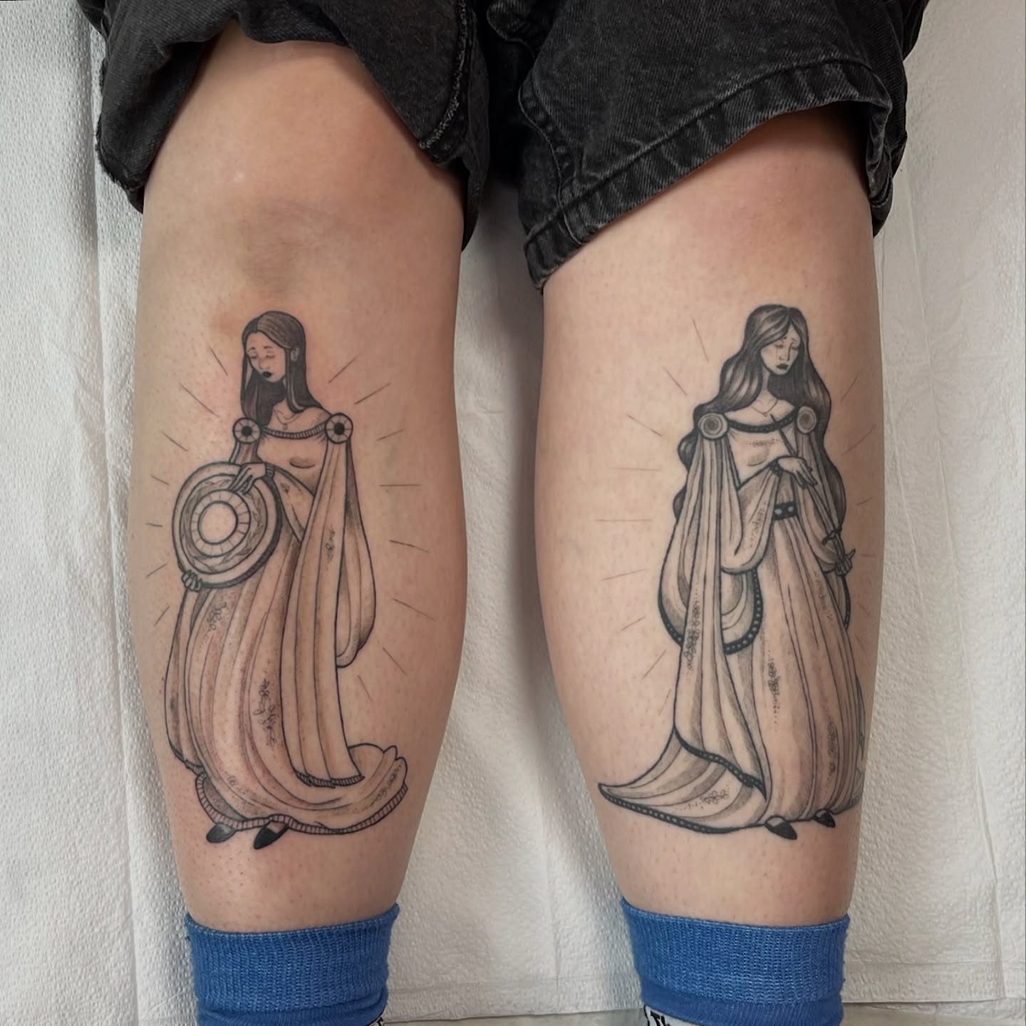 Tattoo by @nimimatattoo — black_and_grey