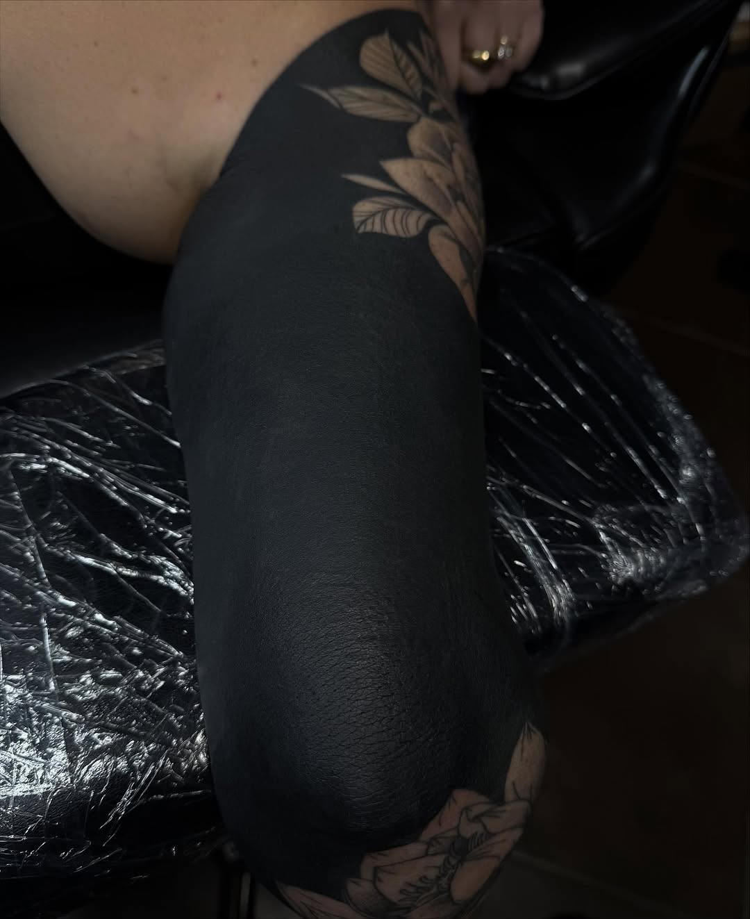 Tattoo by @rxr.dreadzilla — blackwork