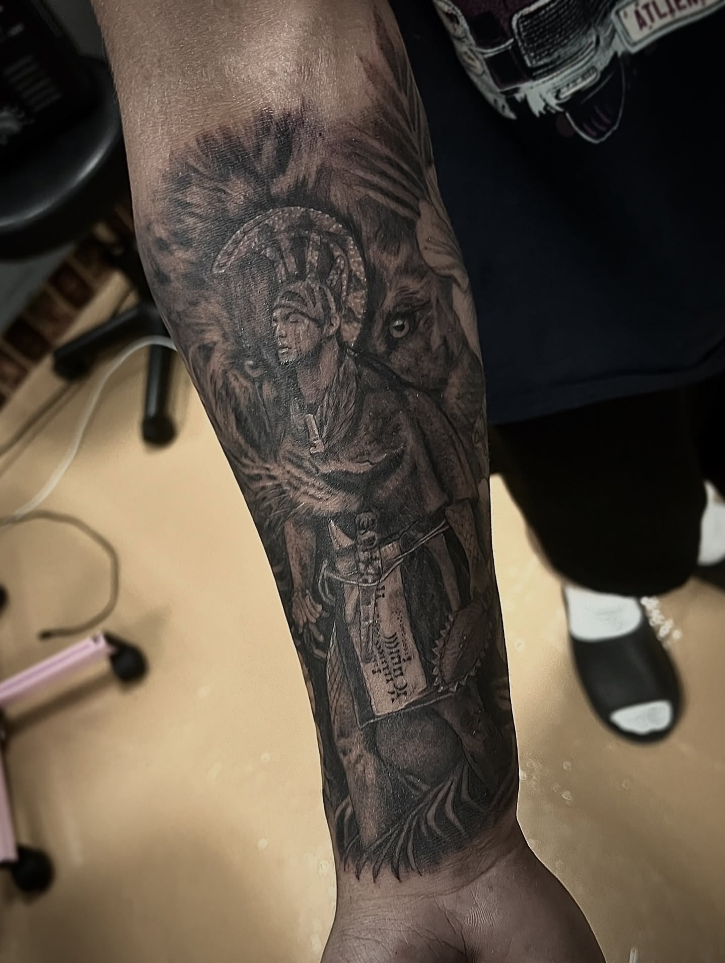 Tattoo by @katrina_oke — black_and_grey, realism