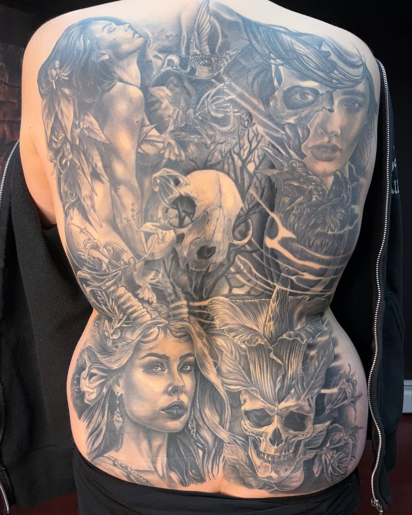 Tattoo by @frankdemao — black_and_grey, realism
