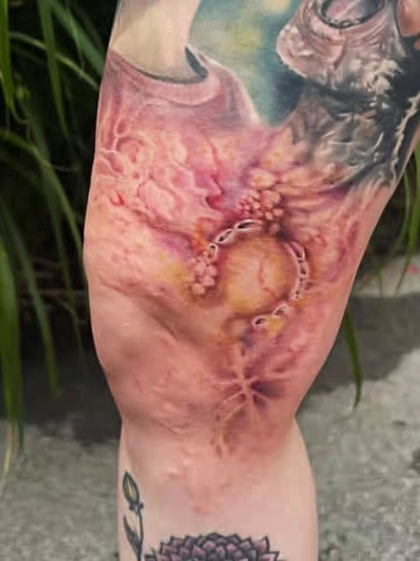 Tattoo by @broken.teeth.tattoos — watercolor, realism