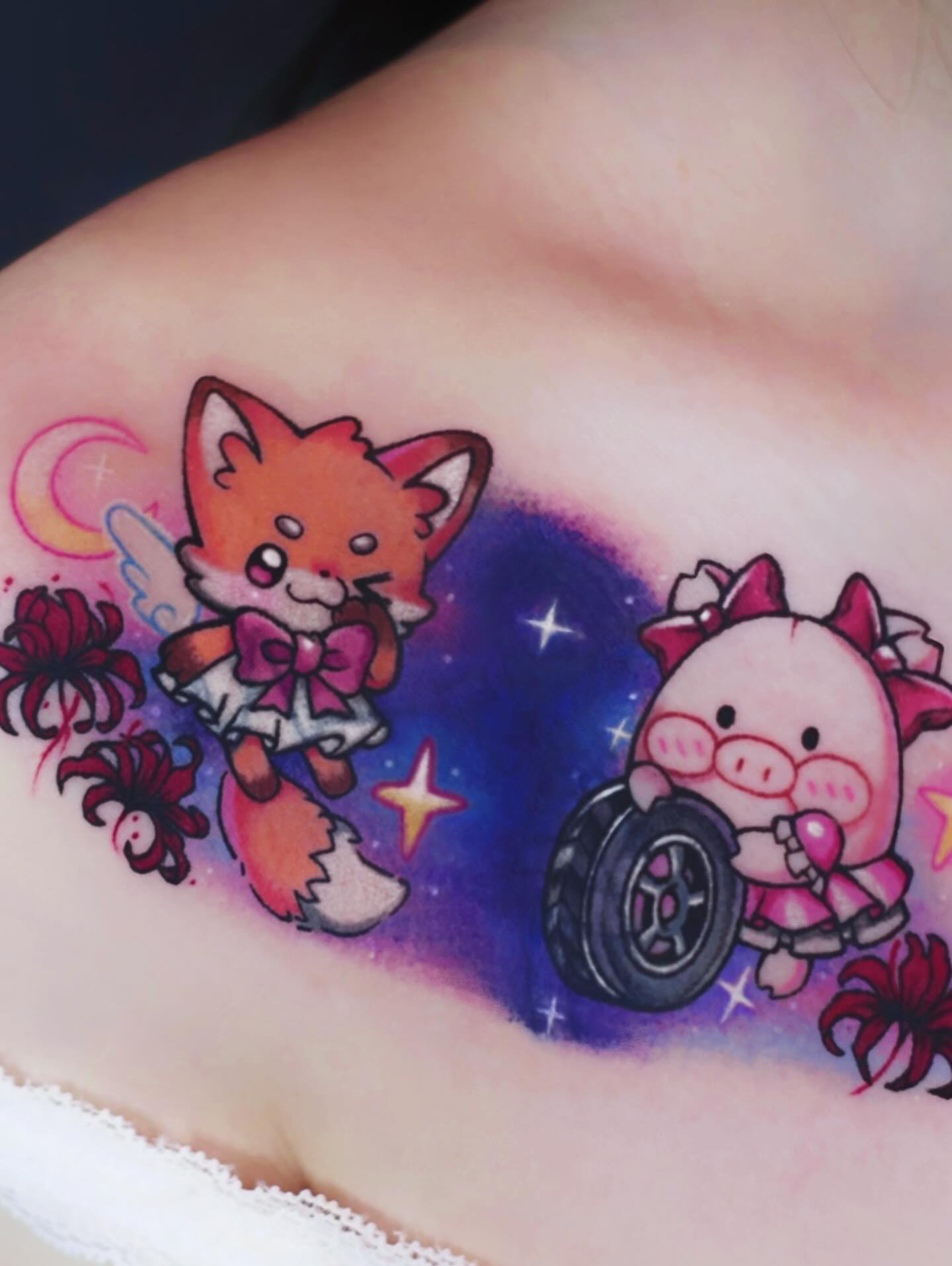 Tattoo by @kill.sweetie — watercolor, illustrative