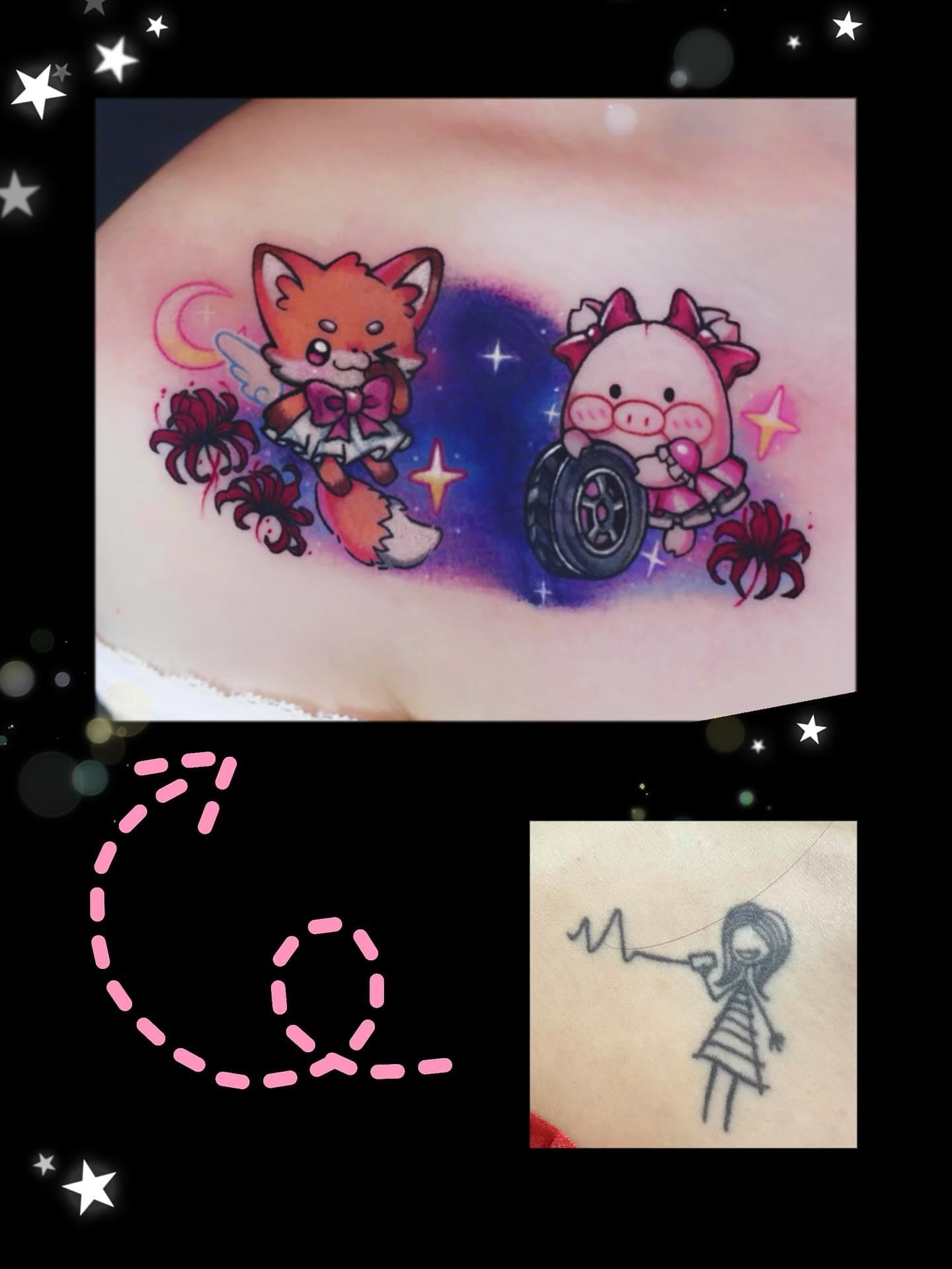 Tattoo by @kill.sweetie — dotwork