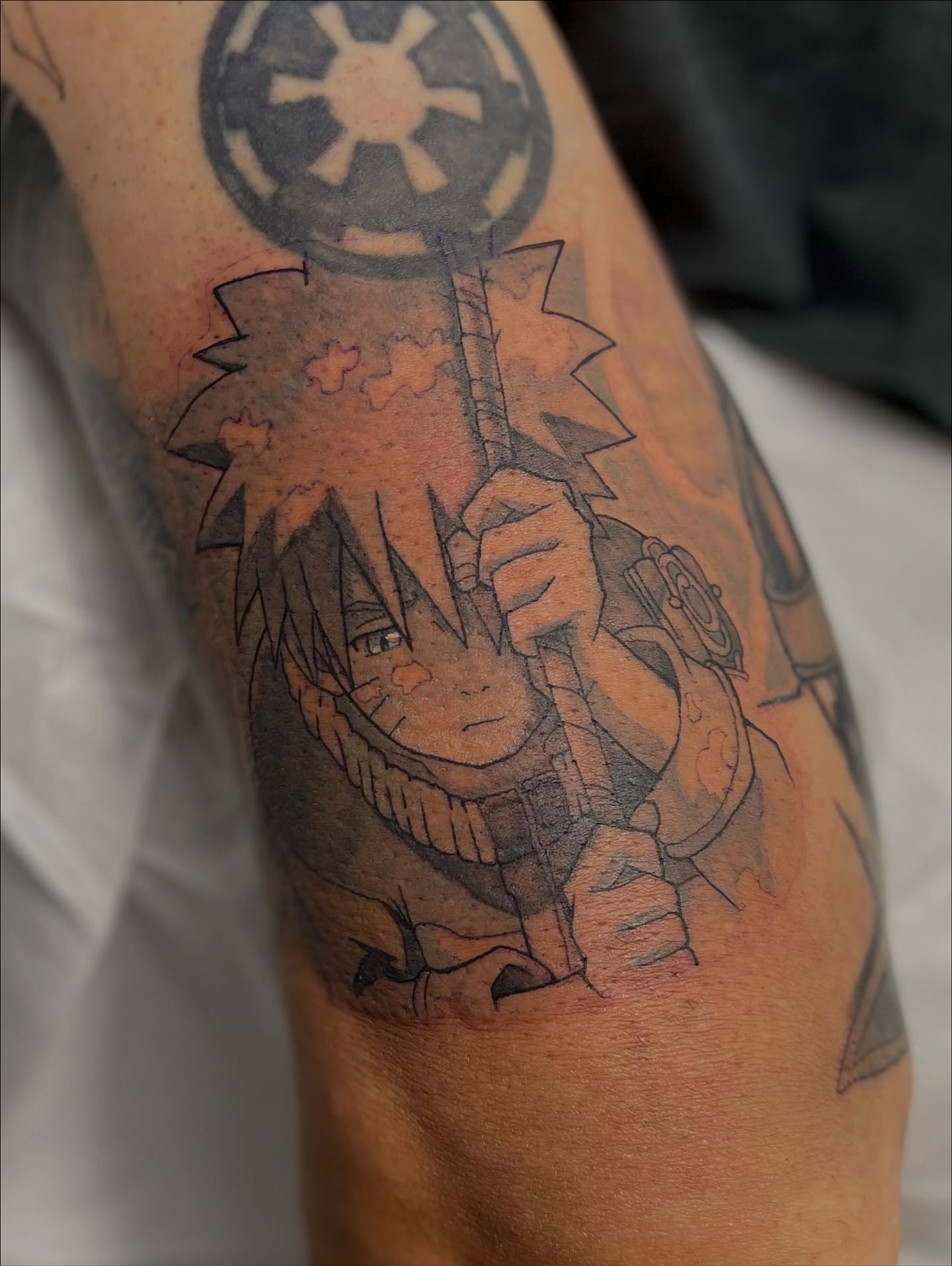 Tattoo by @jonathanharts_ — anime