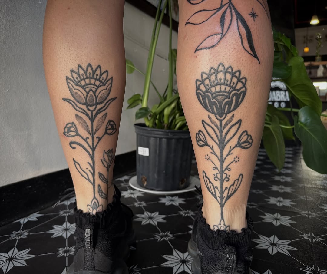 Tattoo by @lilmazetattoos — fine_line, black_and_grey