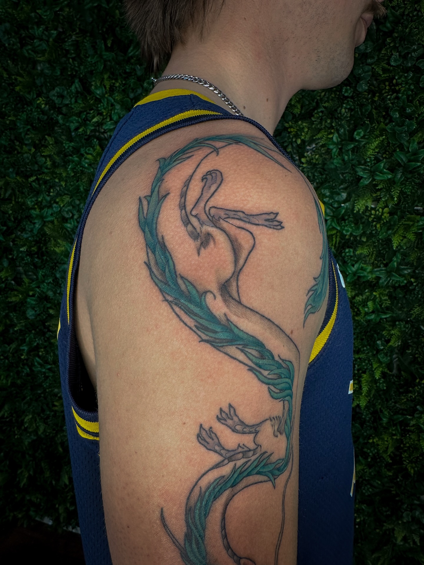 Dragon dotwork tattoo on the shoulder by 𝑰𝒍𝒍𝒖𝒔𝒕𝒓𝒂𝒕𝒊𝒗𝒆 𝑵𝒂𝒕𝒖𝒓𝒆 𝑻𝒂𝒕𝒕𝒐𝒐 𝑨𝒓𝒕𝒊𝒔𝒕