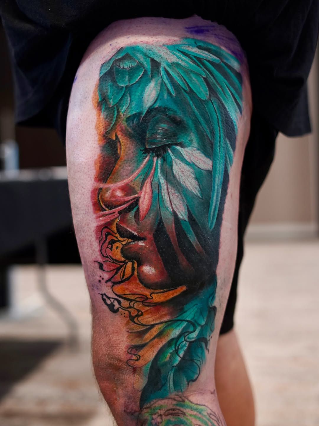 Tattoo by @slydavis_tattoos — realism, trash_polka