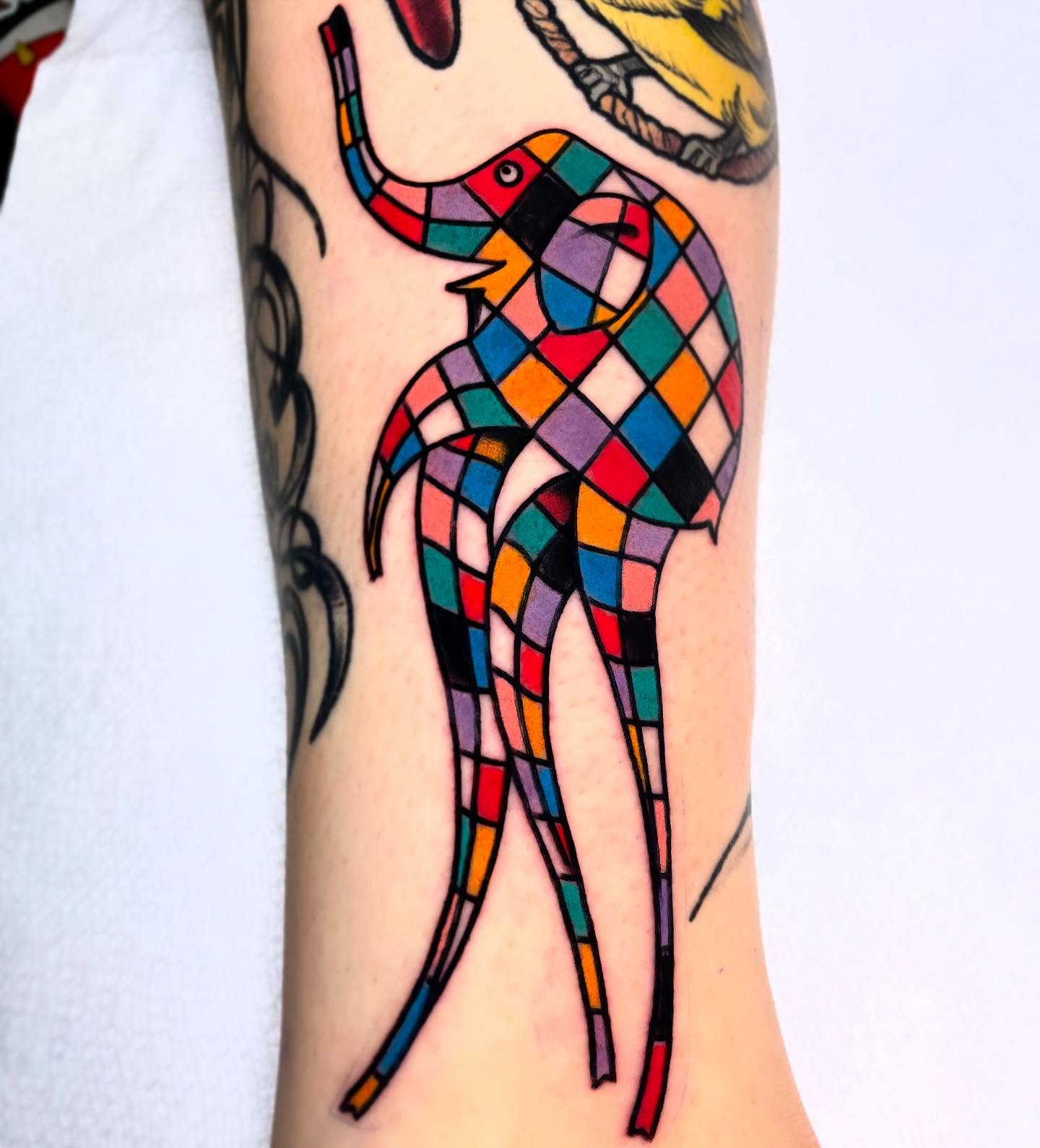 Tattoo by @okaytats — geometric