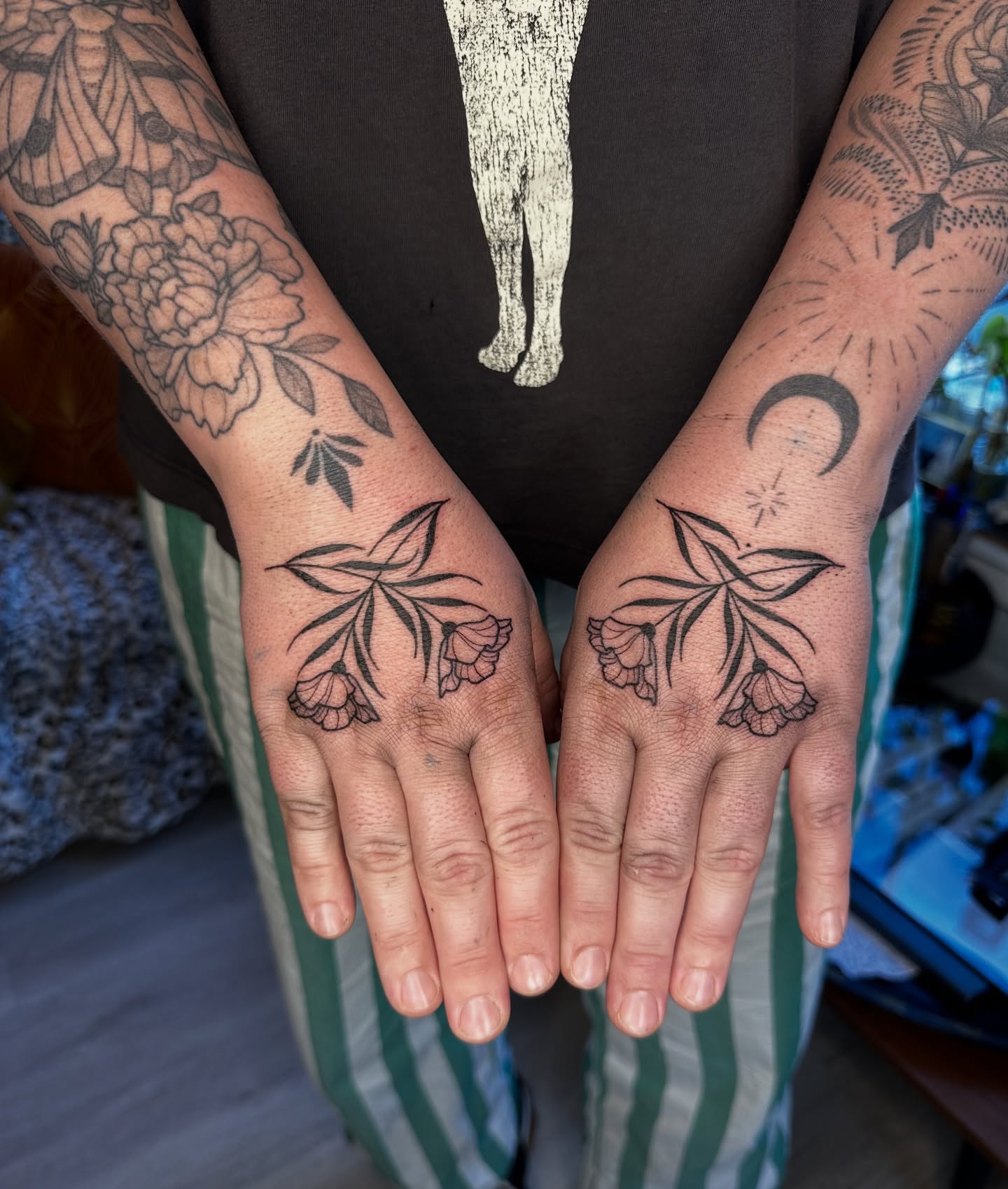 Tattoo by @obsidian_rabbit — black_and_grey