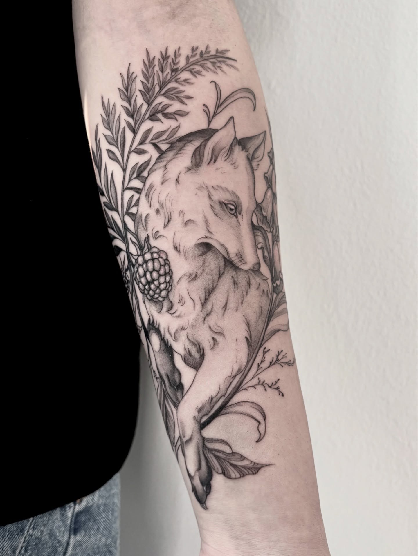 Tattoo by @ariusink — black_and_grey, realism