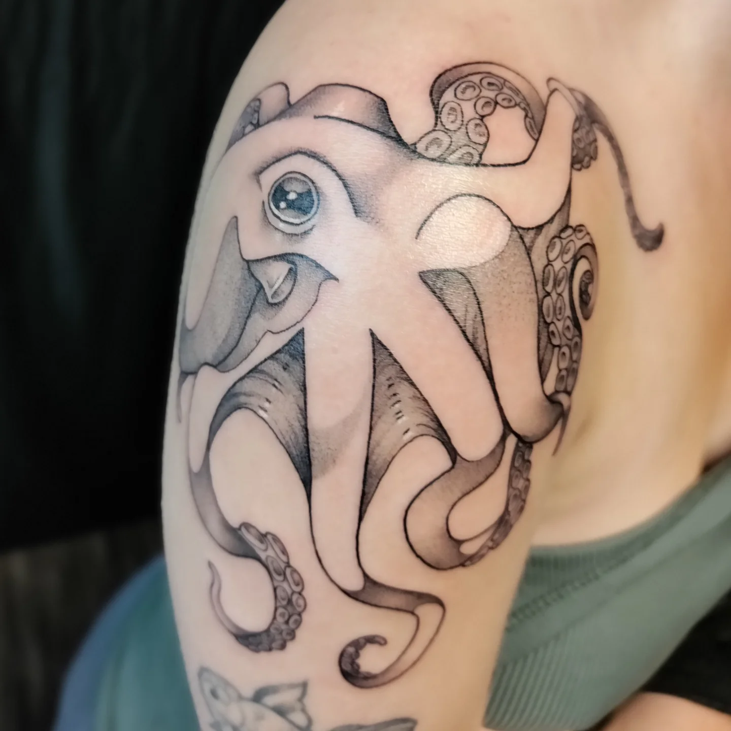 Tattoo by @harvest_moon_tattoos — black_and_grey