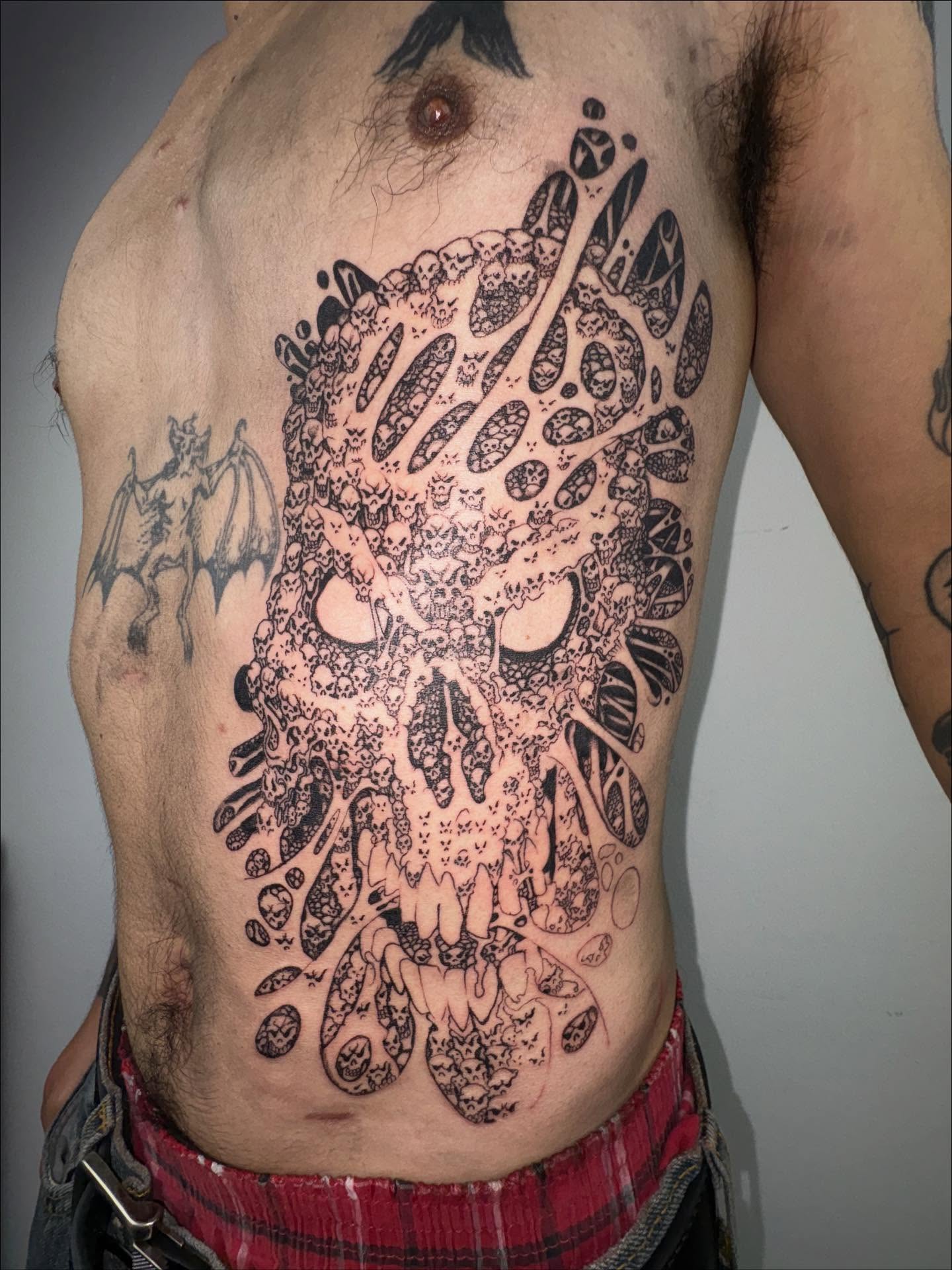 Tattoo by @fried_world — black_and_grey