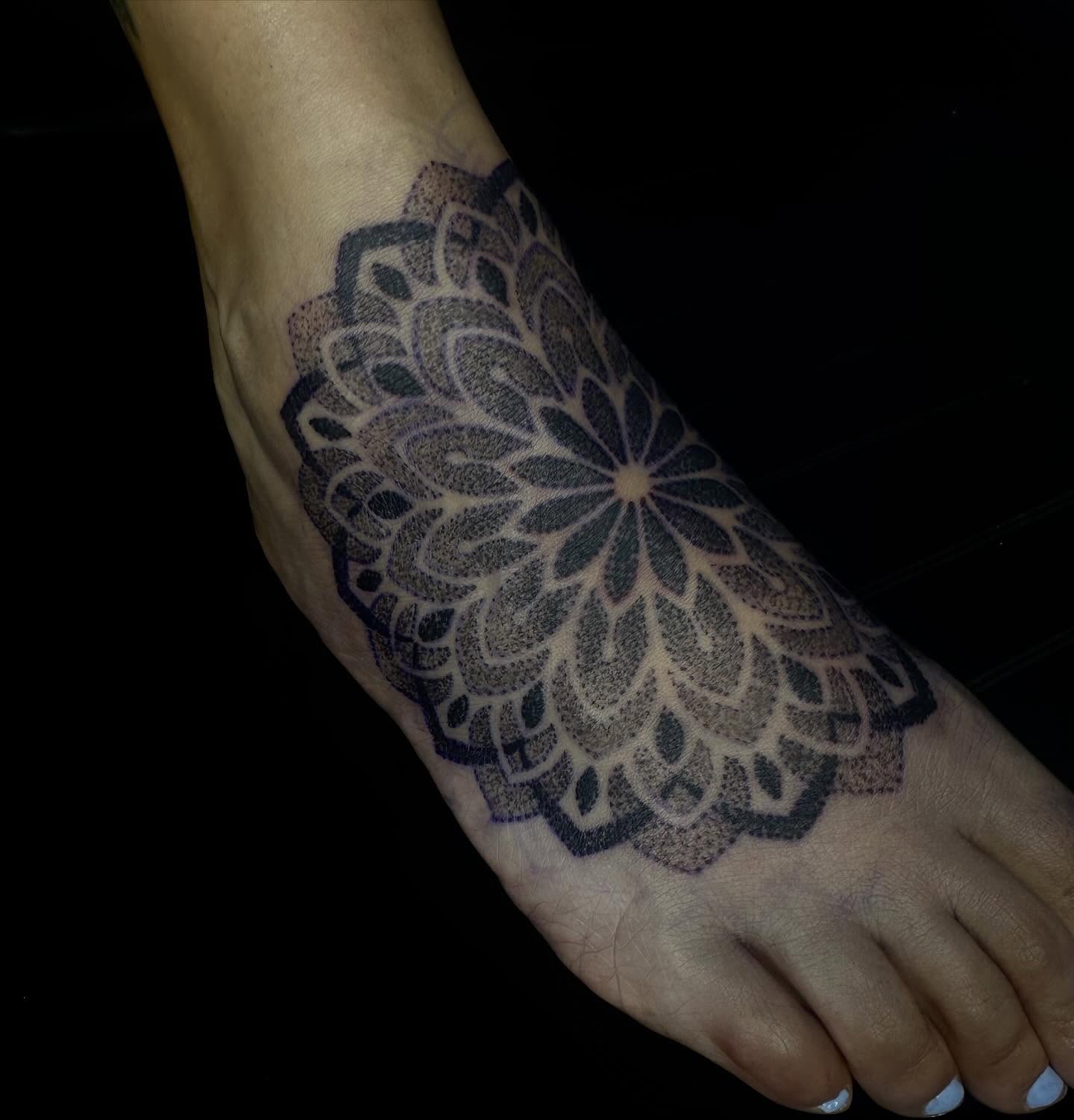 Tattoo by @forbidden_skin_designs — dotwork