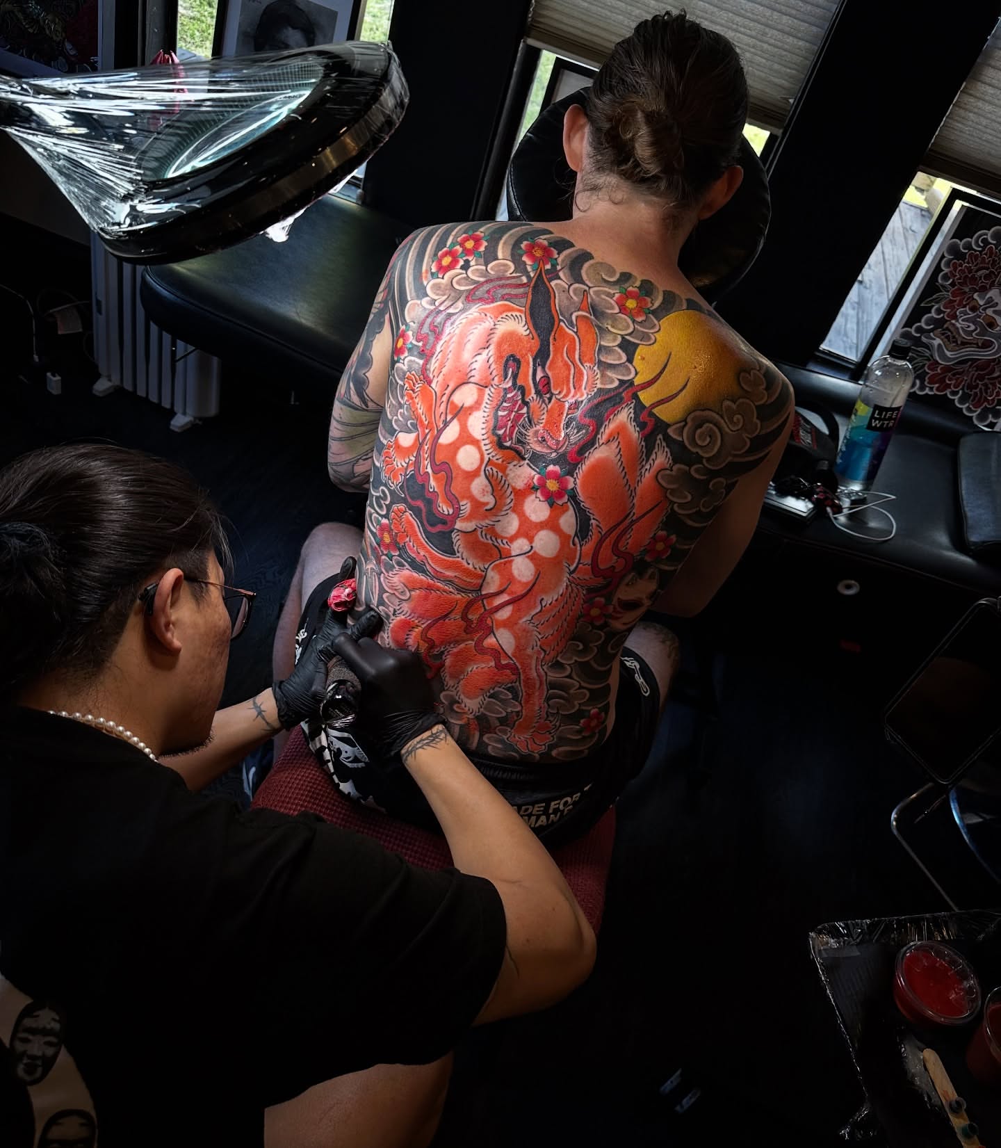 Dragon japanese irezumi tattoo on the back by H O R I H A N