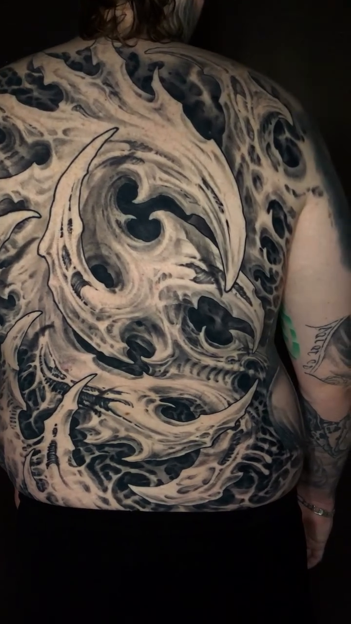 Waves japanese irezumi tattoo by Oak Adams