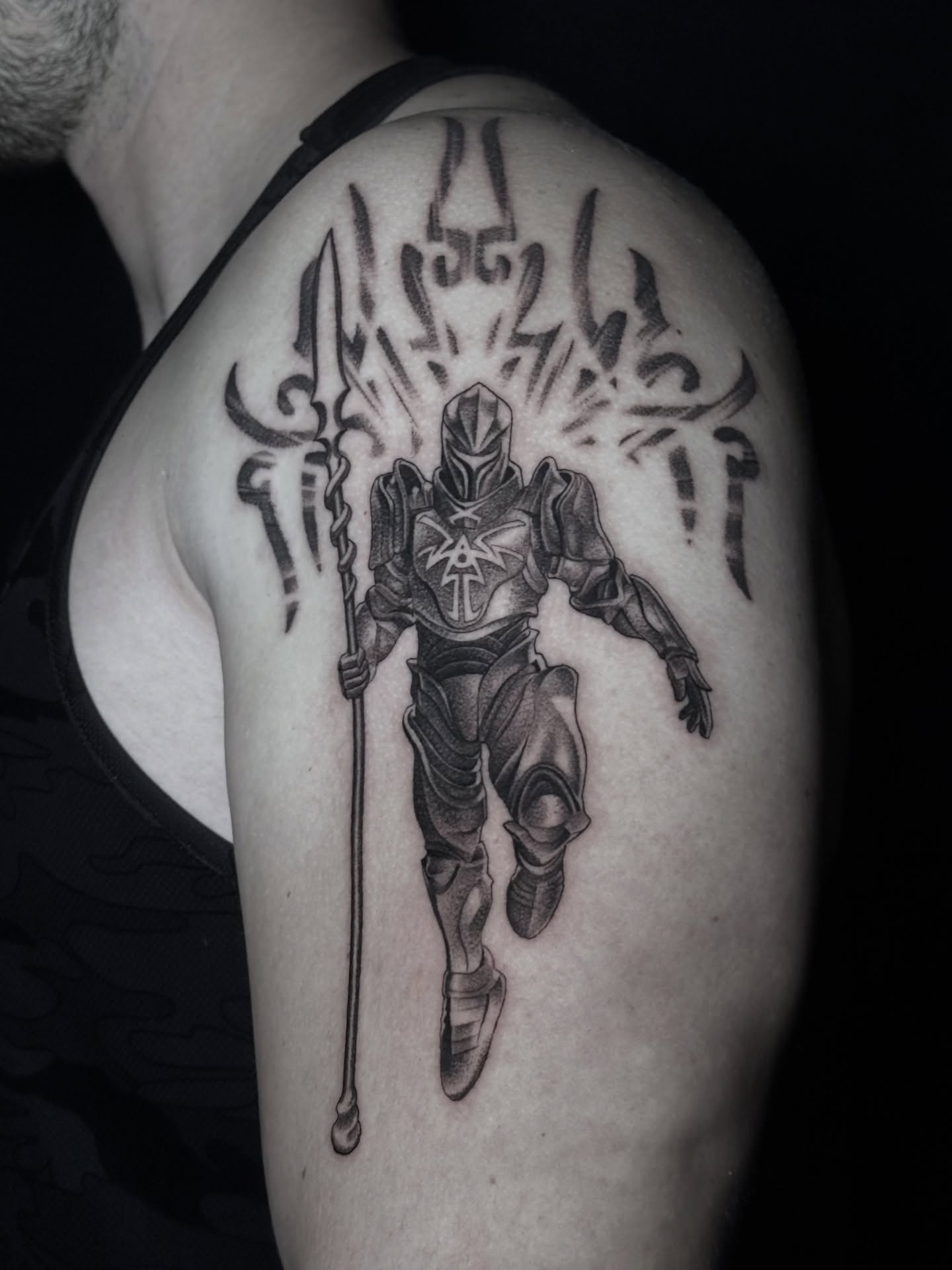 Tattoo by @beholds_ — black_and_grey, realism