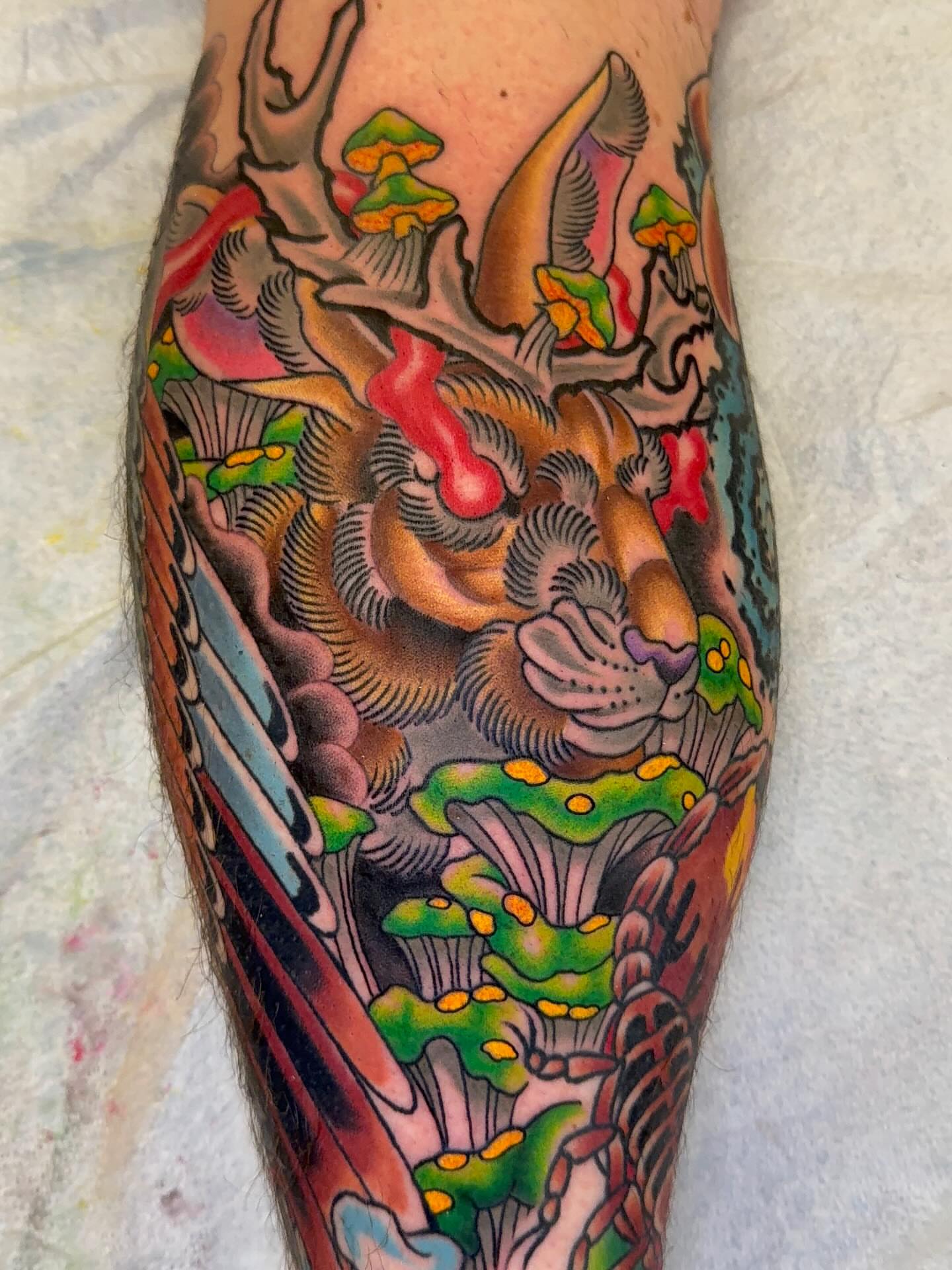 Tattoo by @codyhansontattoos — american_traditional, dotwork